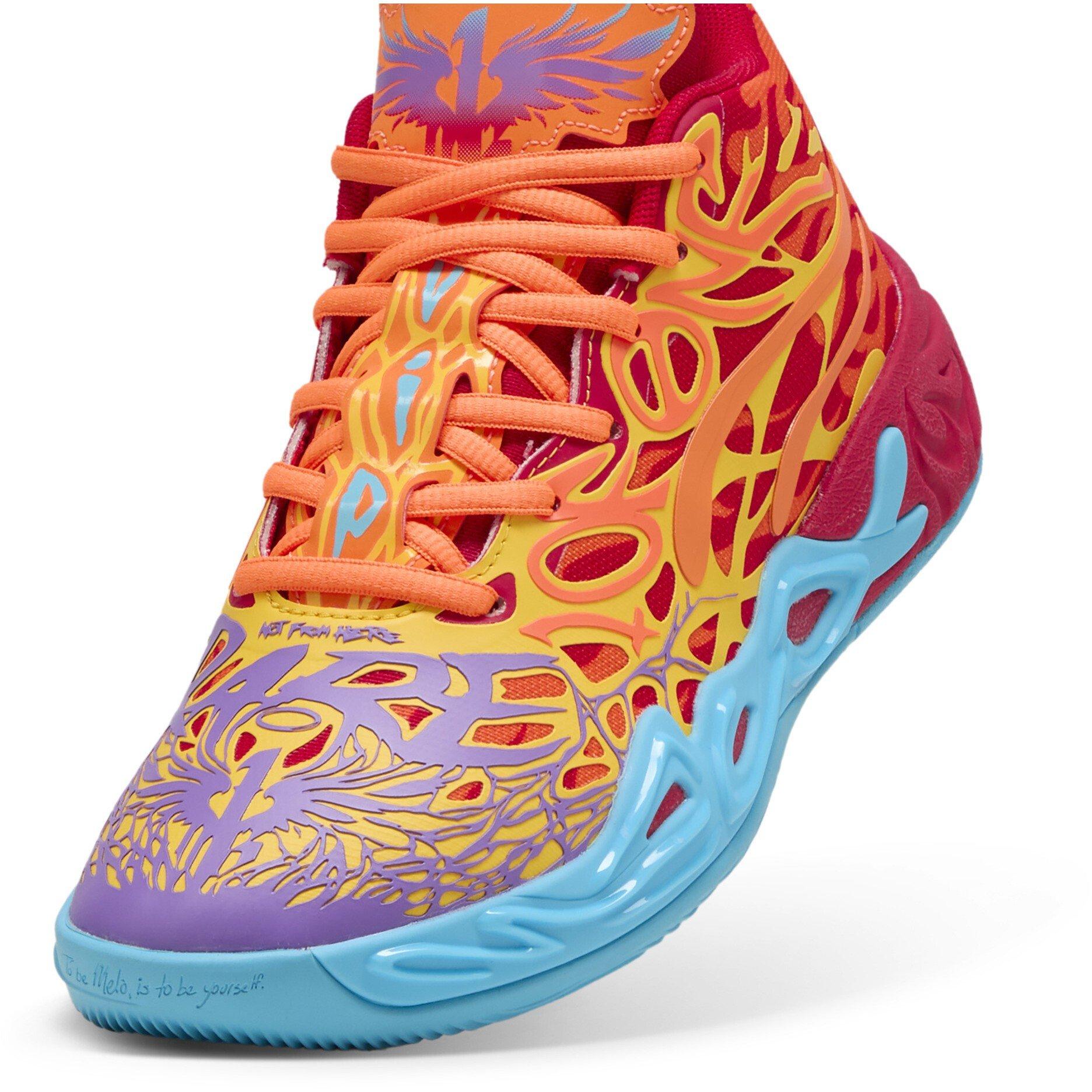 Red-Orange Gl - Puma - Puma Mb.04 Phoenix Jr Basketball Trainers Unisex Kids - 6