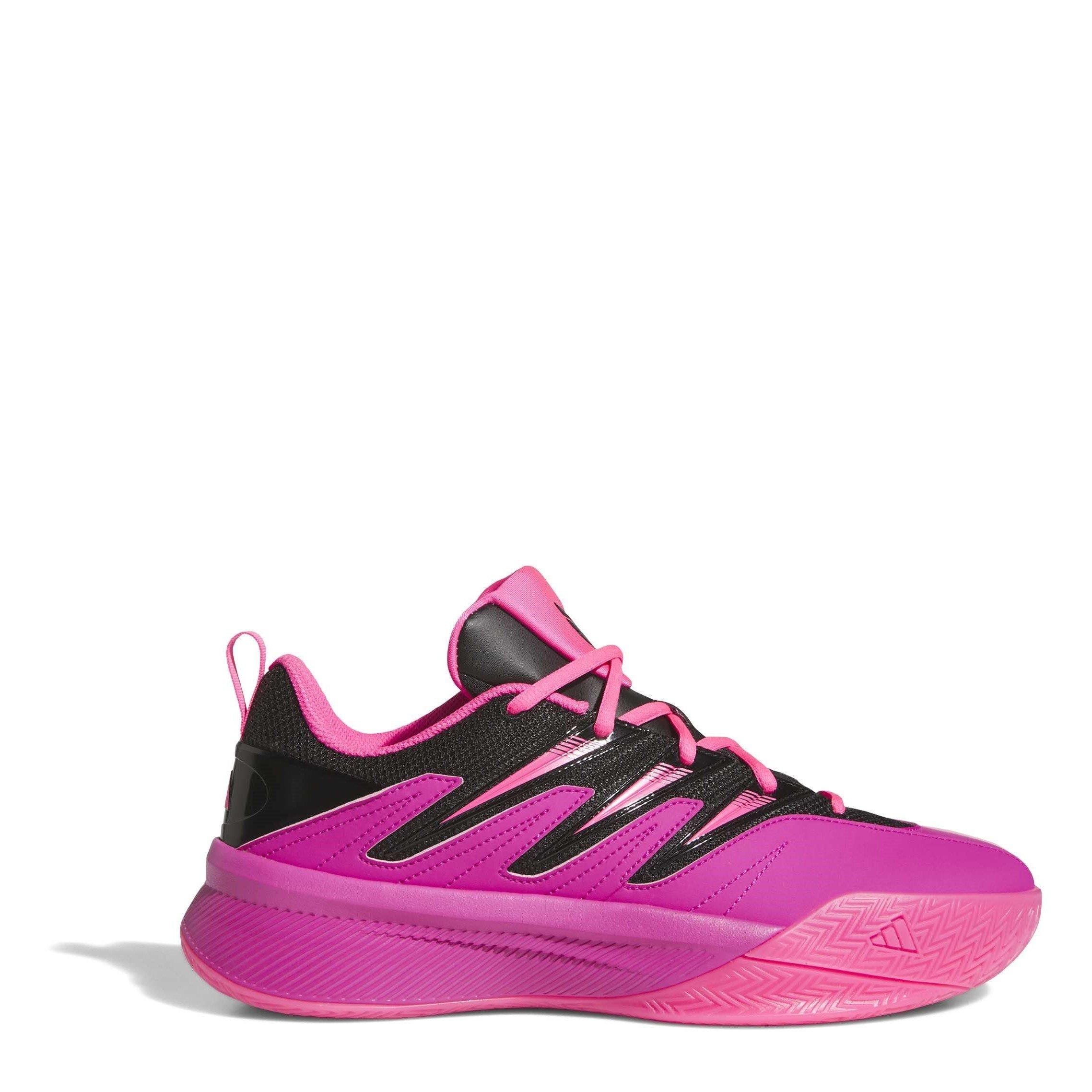 Adidas  Kids ' Dame Basketball Trainers - Lucid Fuchsia - 5.5 (38.7)