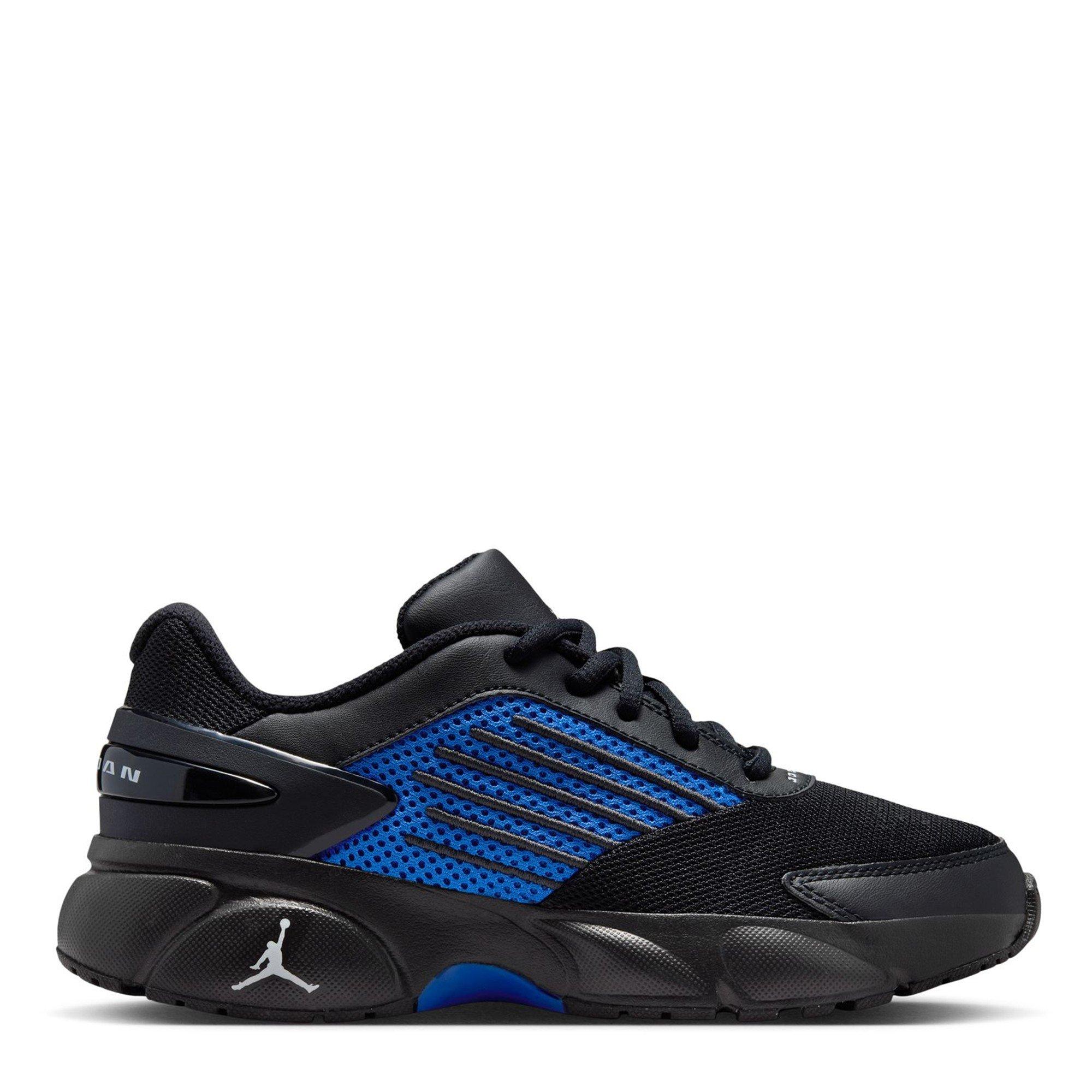 Air Jordan Boys Kids' Basketball Trainers - Black/Royal - 4 (36.5)