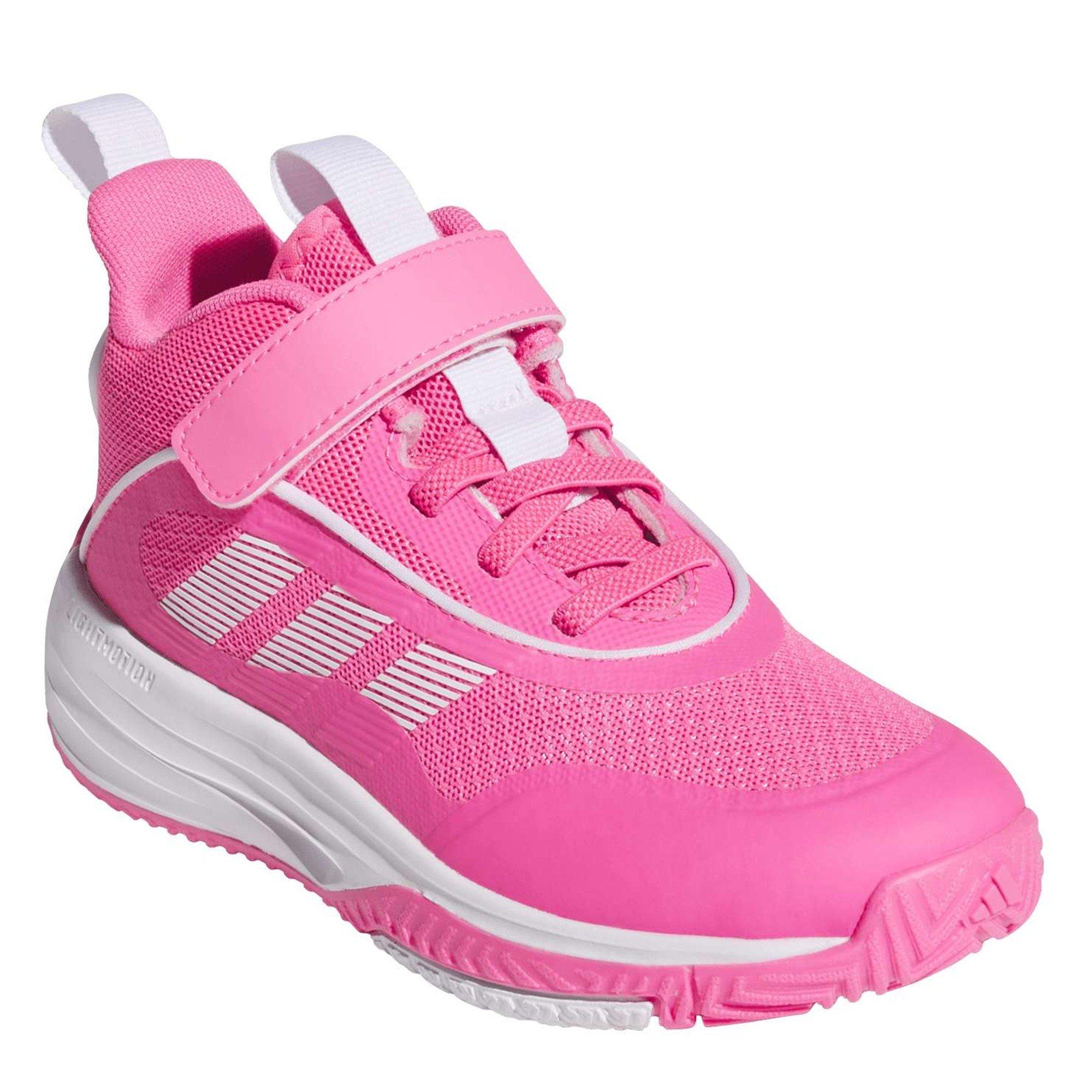 Lucpnk/wht - adidas - Kids' Own The Game 3.0 Basketball Trainers - 3