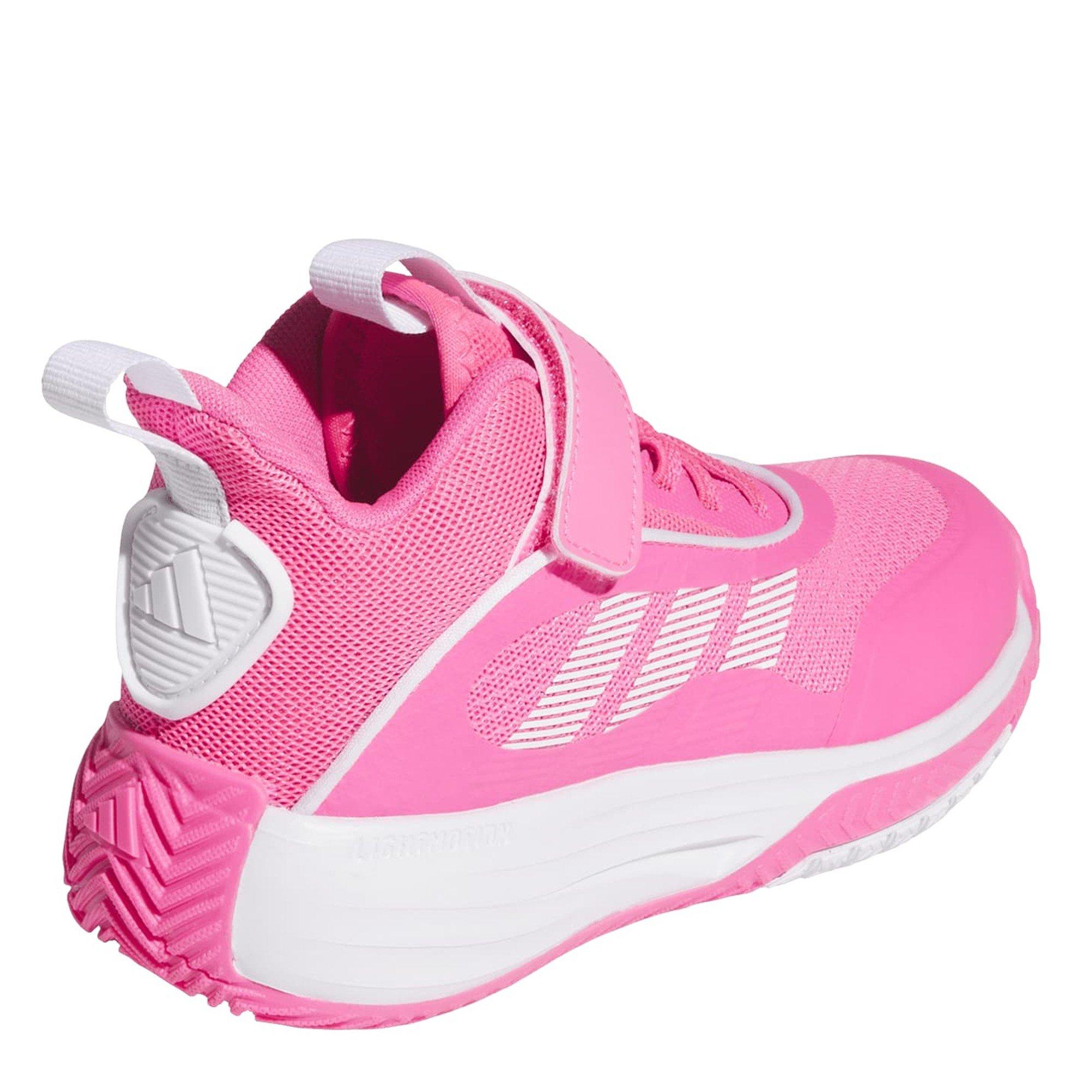 Lucpnk/wht - adidas - Kids' Own The Game 3.0 Basketball Trainers - 4