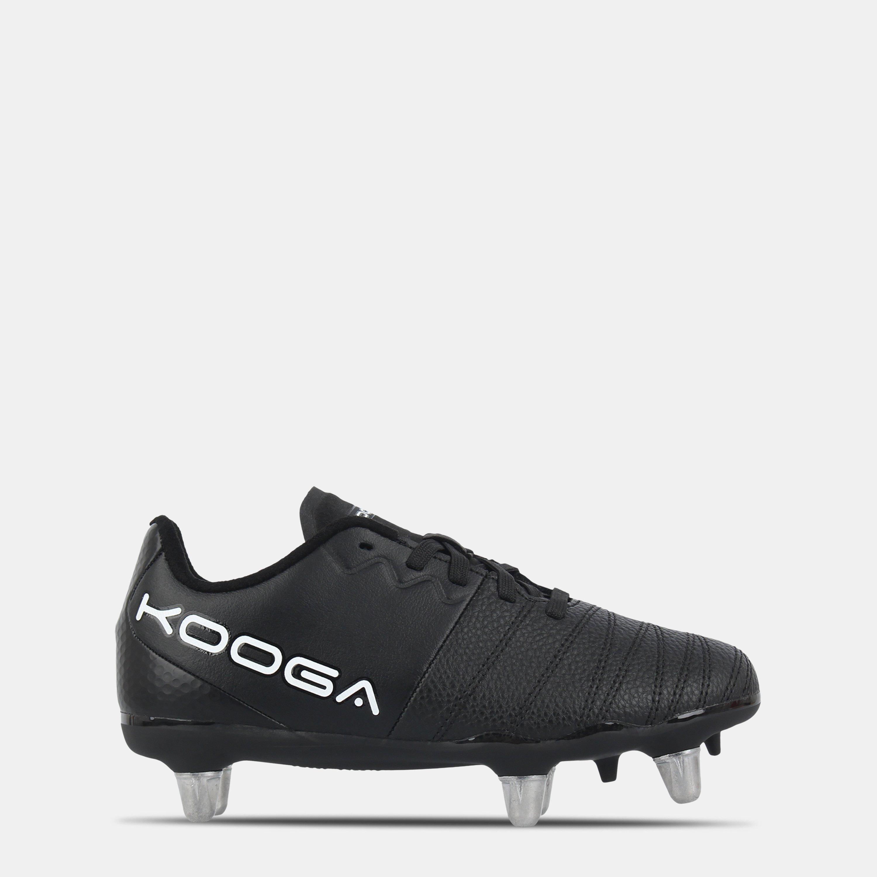 Black/White - KooGa - Power SG Rugby Boots Childrens - 1