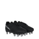 Noir/Rouge/Blanc - KooGa - Power SG Rugby Boots Childrens - 4