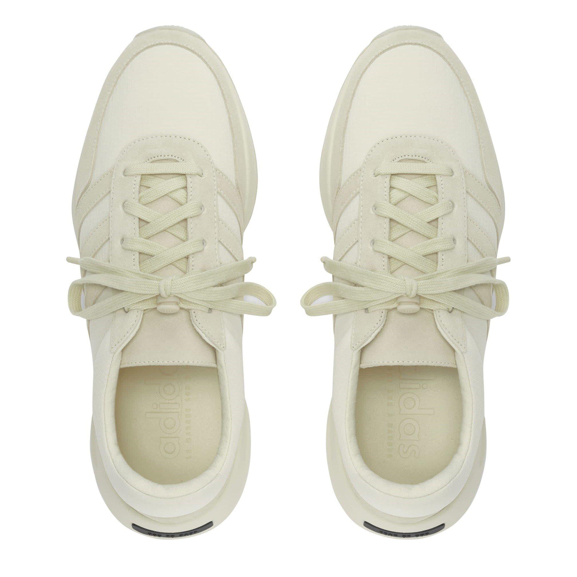 Pale Yellow - adidas - Kids' Athleti LA Junior Basketball Trainers - 3