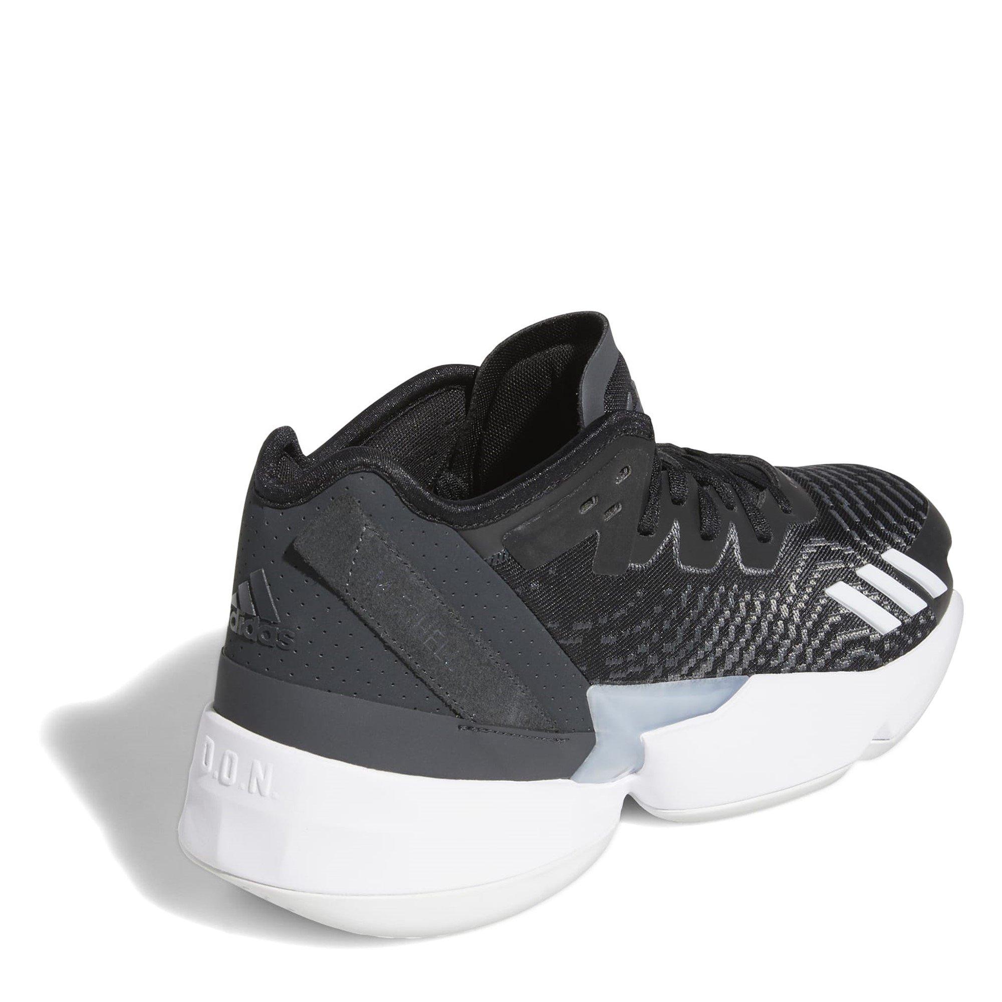 Zwart - adidas - Kids' Basketball Trainers - 4
