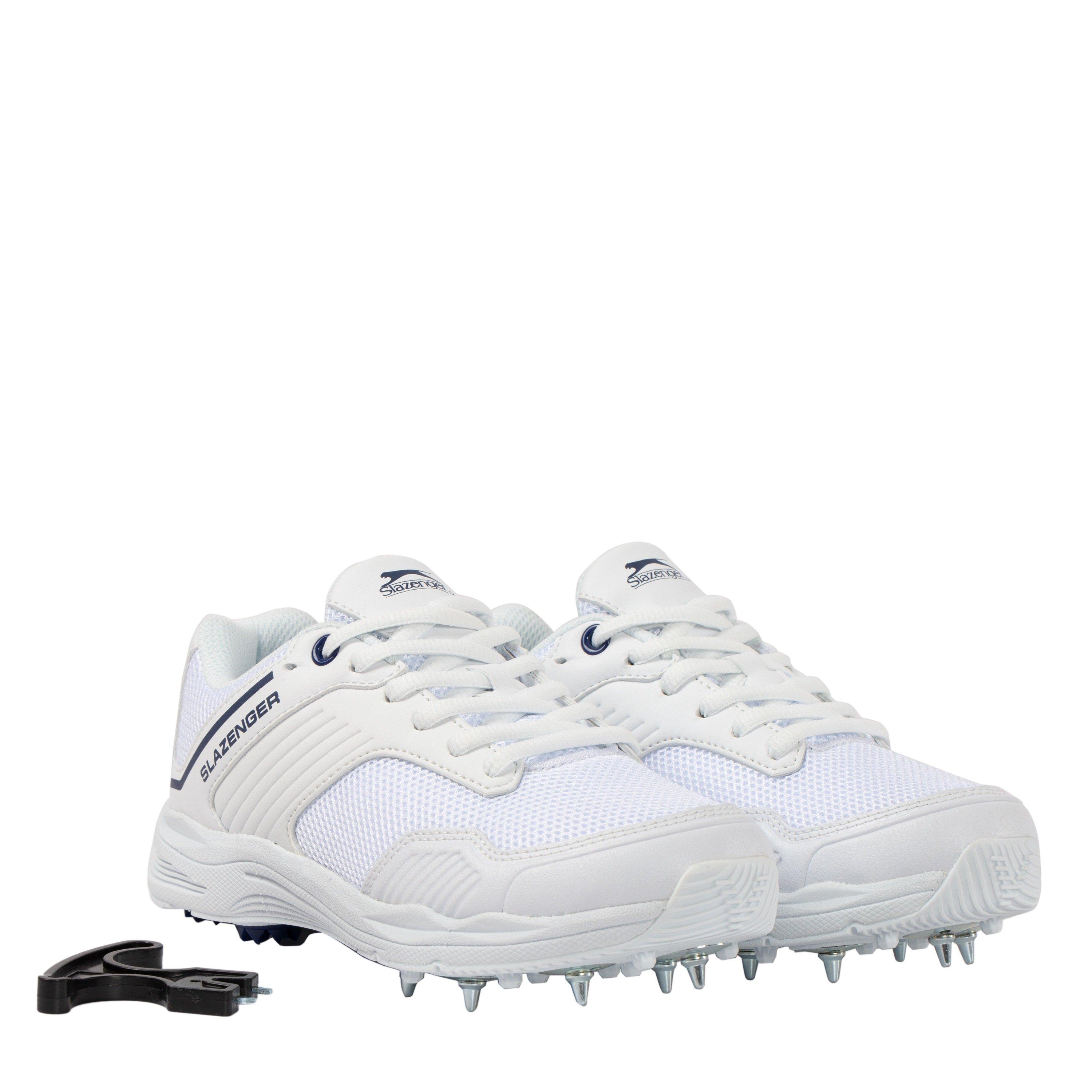Bijelo/Mornarsko plava - Slazenger - V Series Junior Cricket Shoes - 3