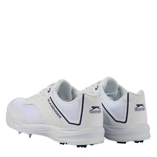 White/Navy - Slazenger - V Series Junior Cricket Shoes - 4