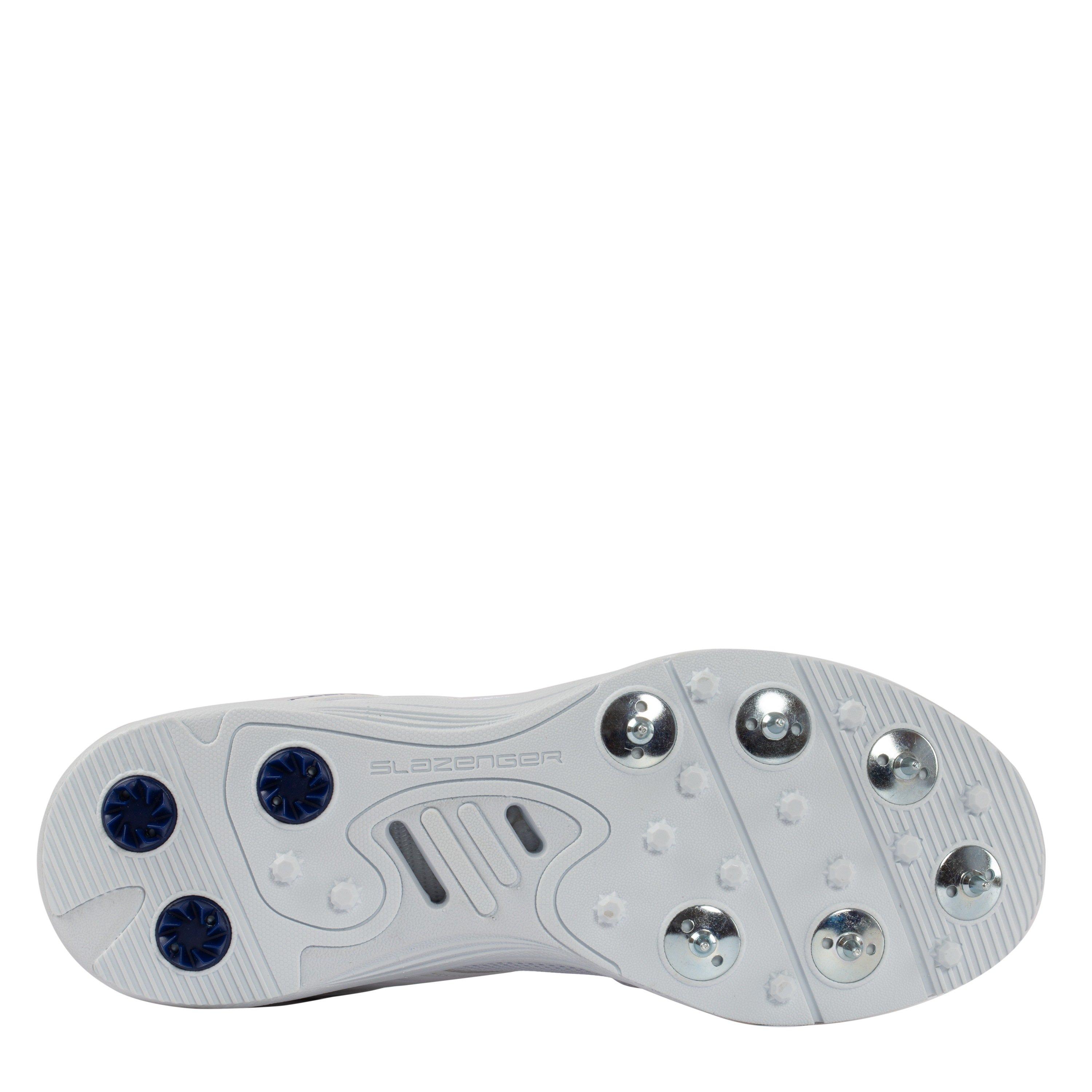 Bijelo/Mornarsko plava - Slazenger - V Series Junior Cricket Shoes - 5
