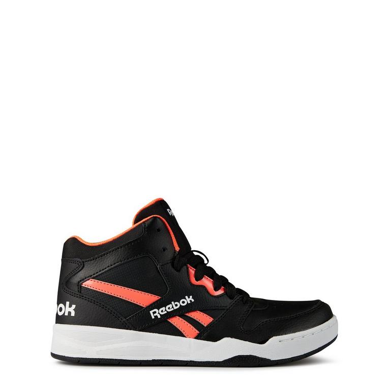 Noir/Blanc/Orange - Full reebok - Bb4500 Court Shoes Basketball Trainers Boys - 1
