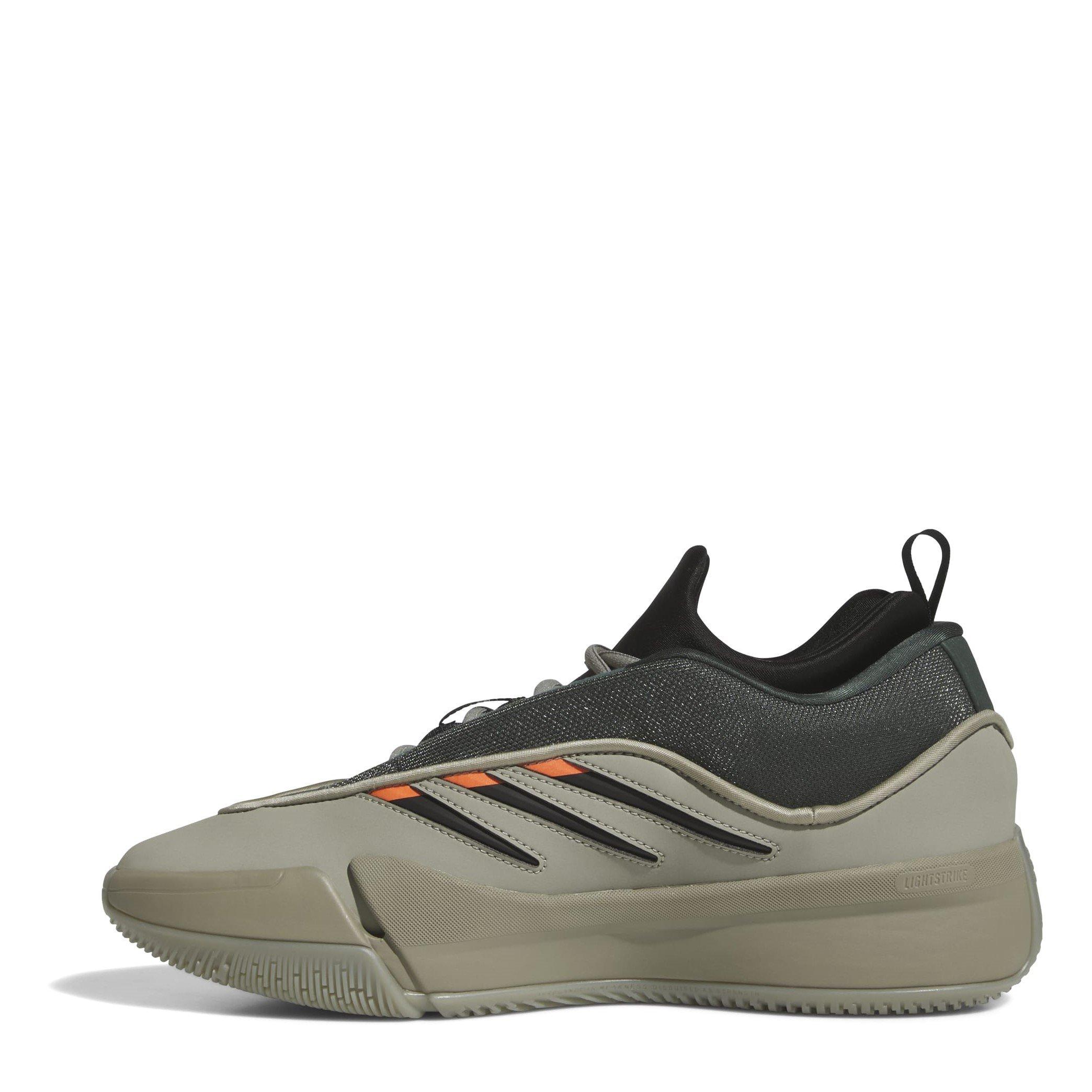 Slvr/Ivy/Orange - adidas - Dame 9 Low Trainers Juniors - 2