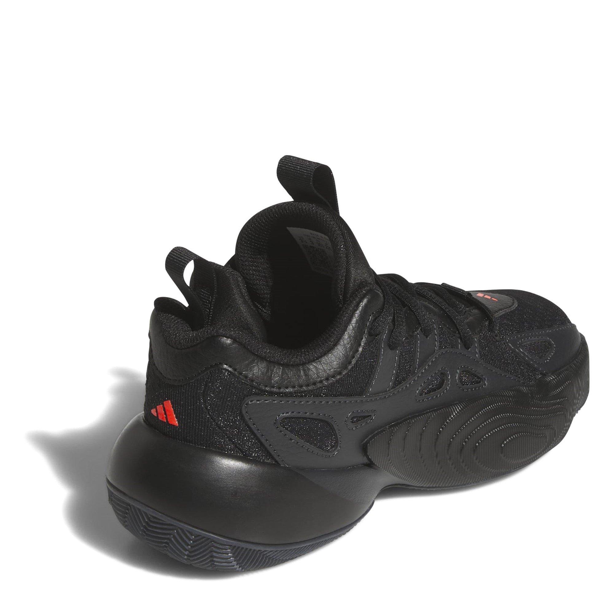 CBLACK/CARBON/S - adidas - Trae Unlimited Basketball Shoes Juniors - 4