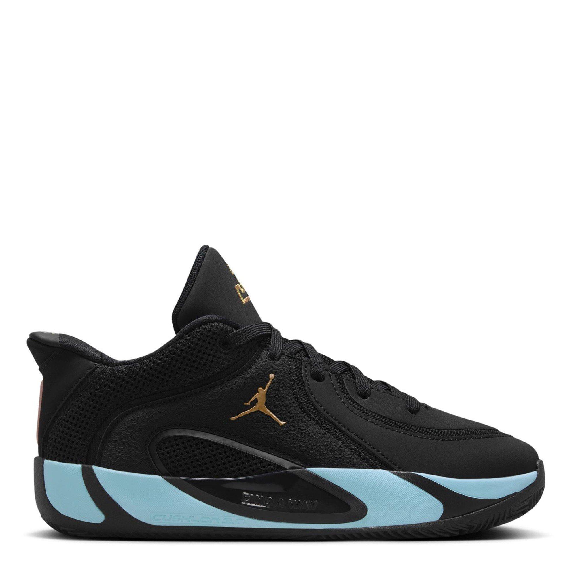Air Jordan Boys Kids' Basketball Trainers - Black/Blue - 5.5 (38.5)