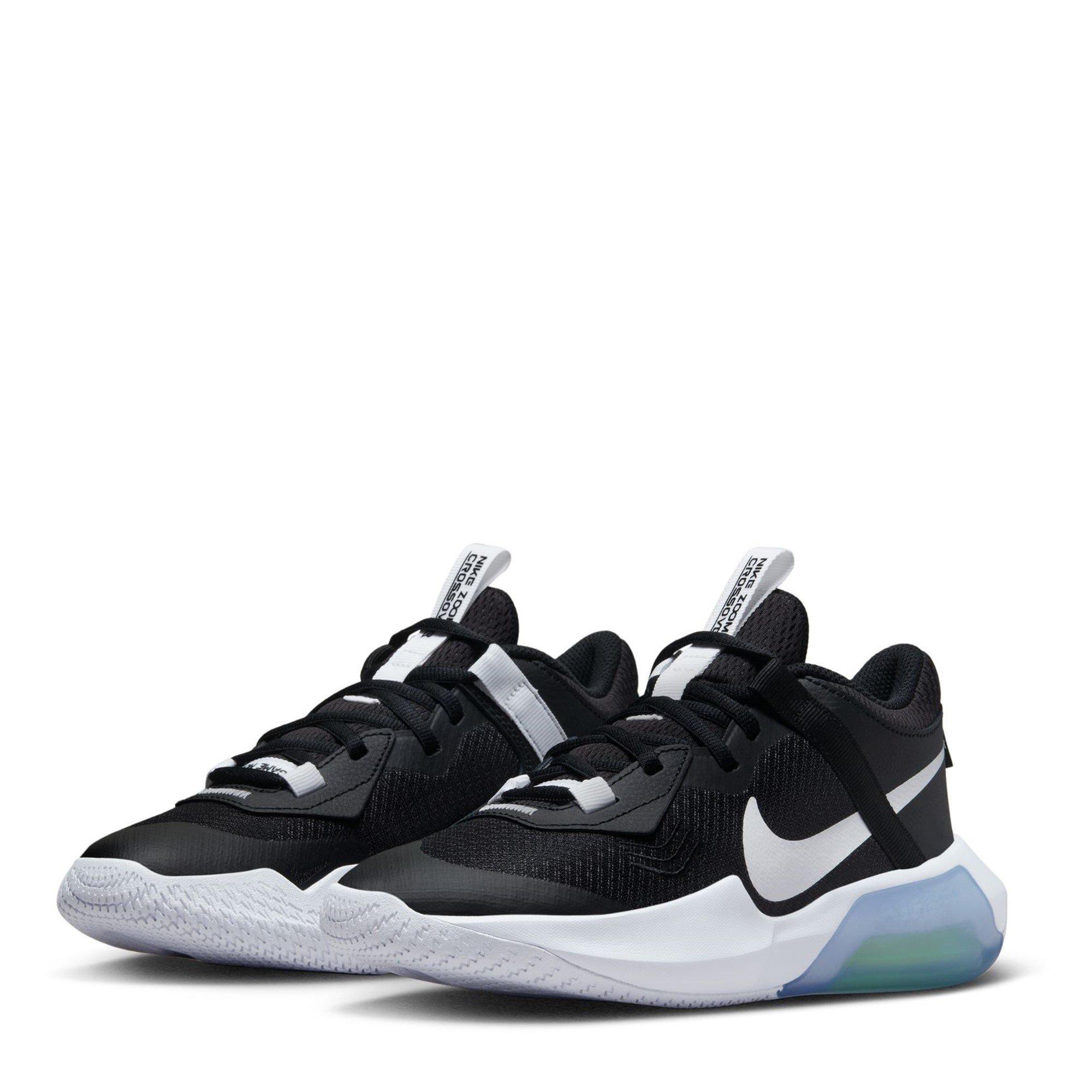 Nero/Bianco - Nike - Air Zoom Crossover Junior Court Trainers - 4