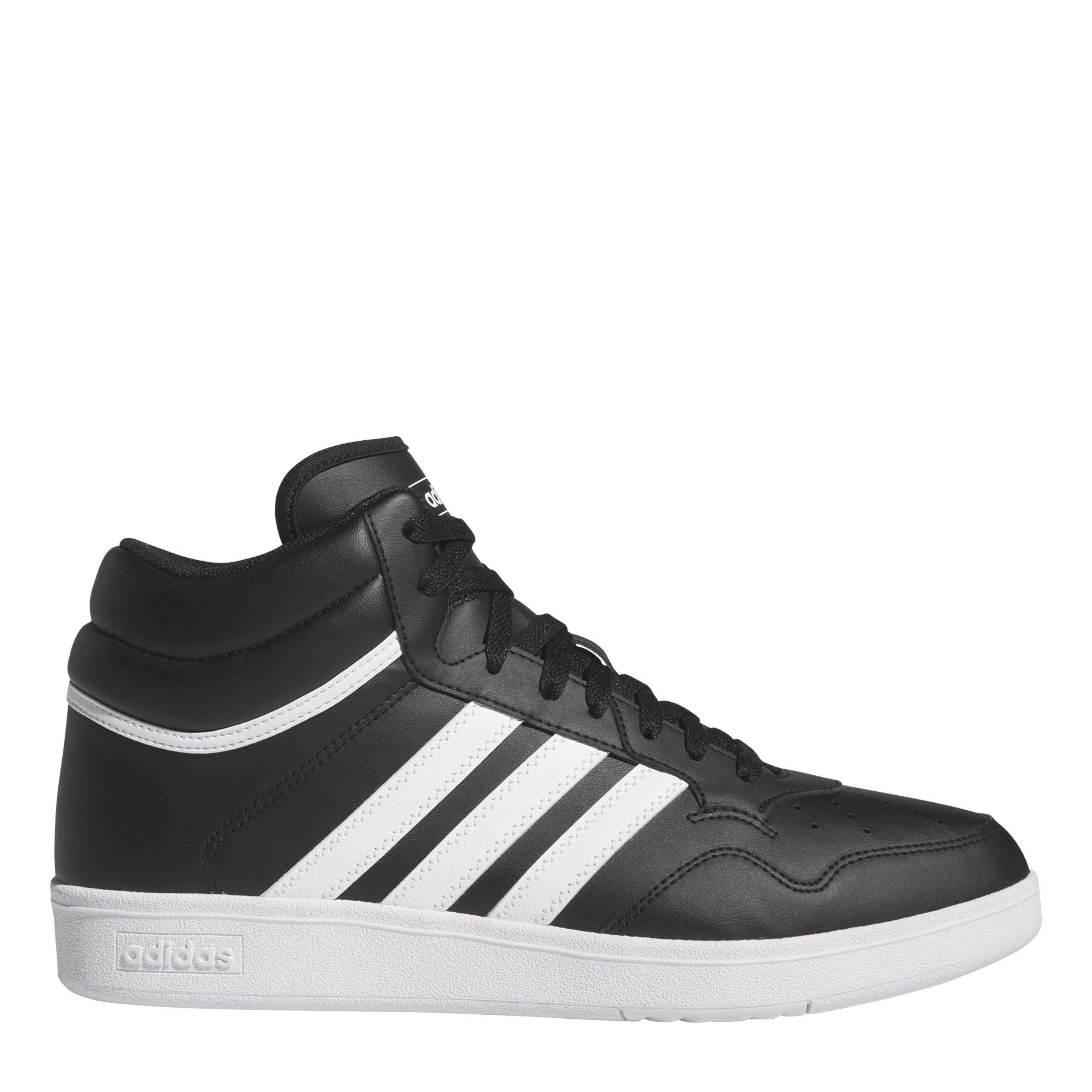 Adidas Boys Kids' Hoops 4.0 Mid Basketball Trainers - Core Black - 4 (36.5)