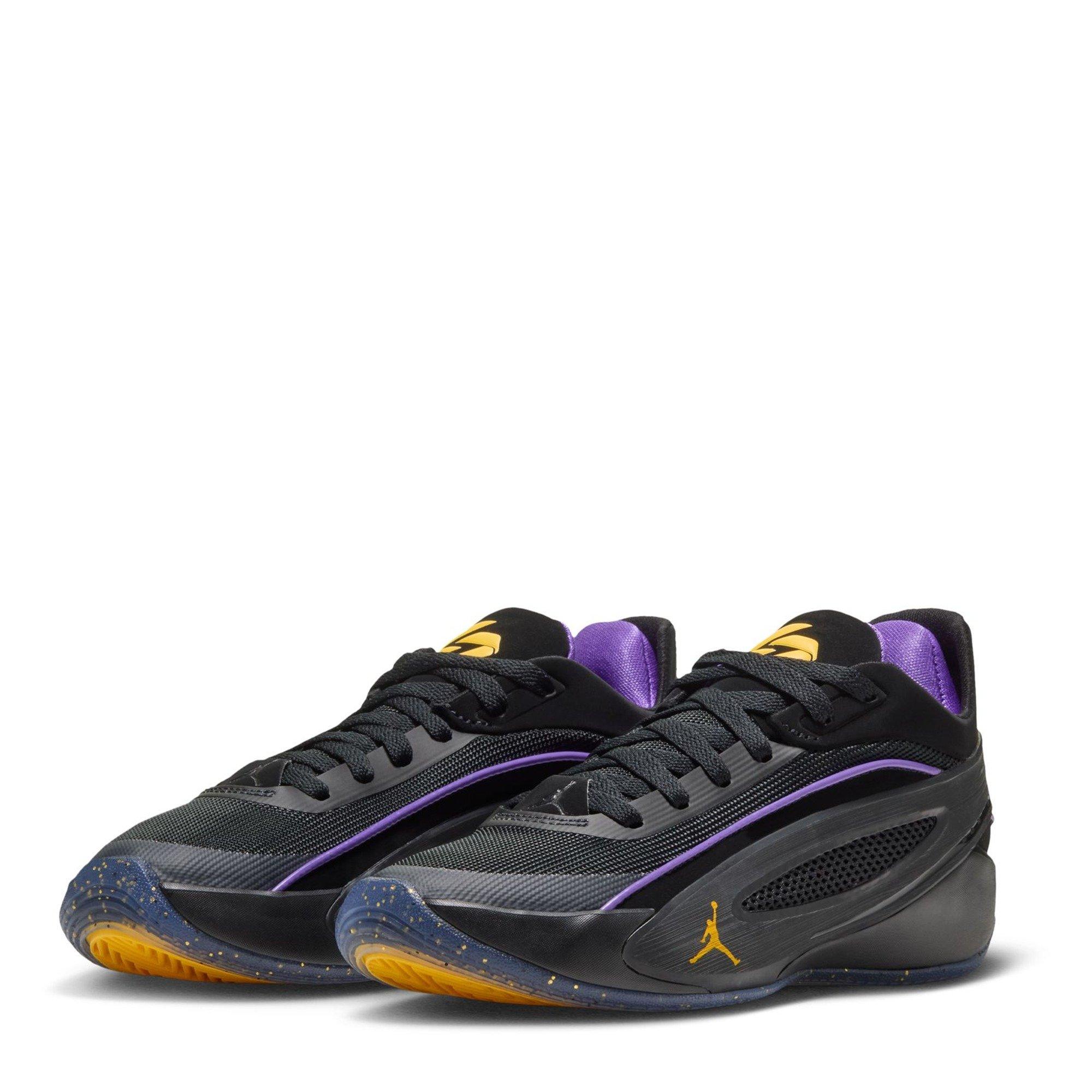 Black/Purp - Air Jordan - Kids' Basketball Trainers - 4