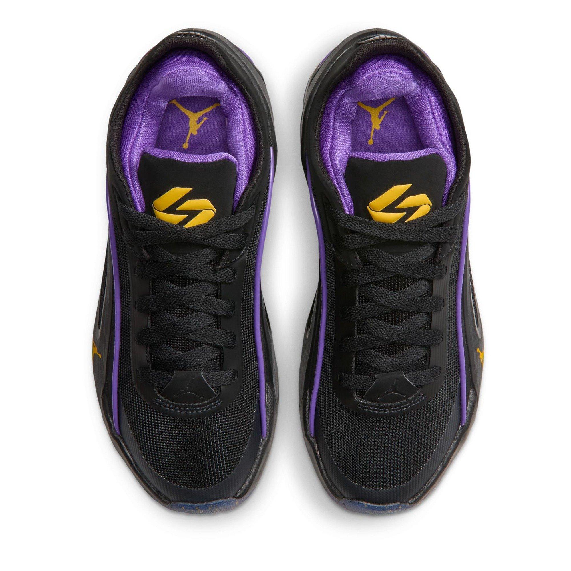 Black/Purp - Air Jordan - Kids' Basketball Trainers - 6