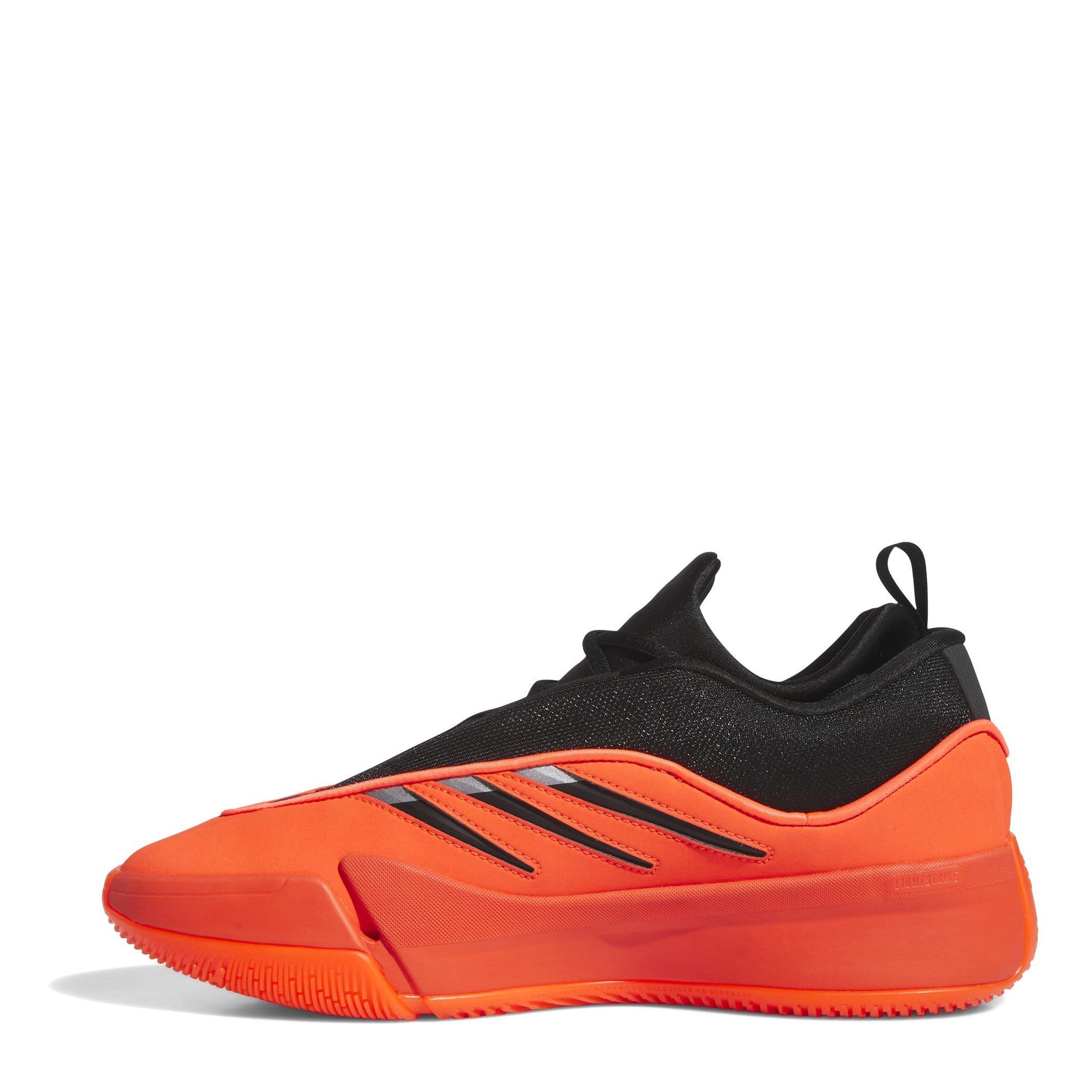 Rood/Zwart/ citroen - adidas - Dame 9 Basketball Trainers Juniors - 2