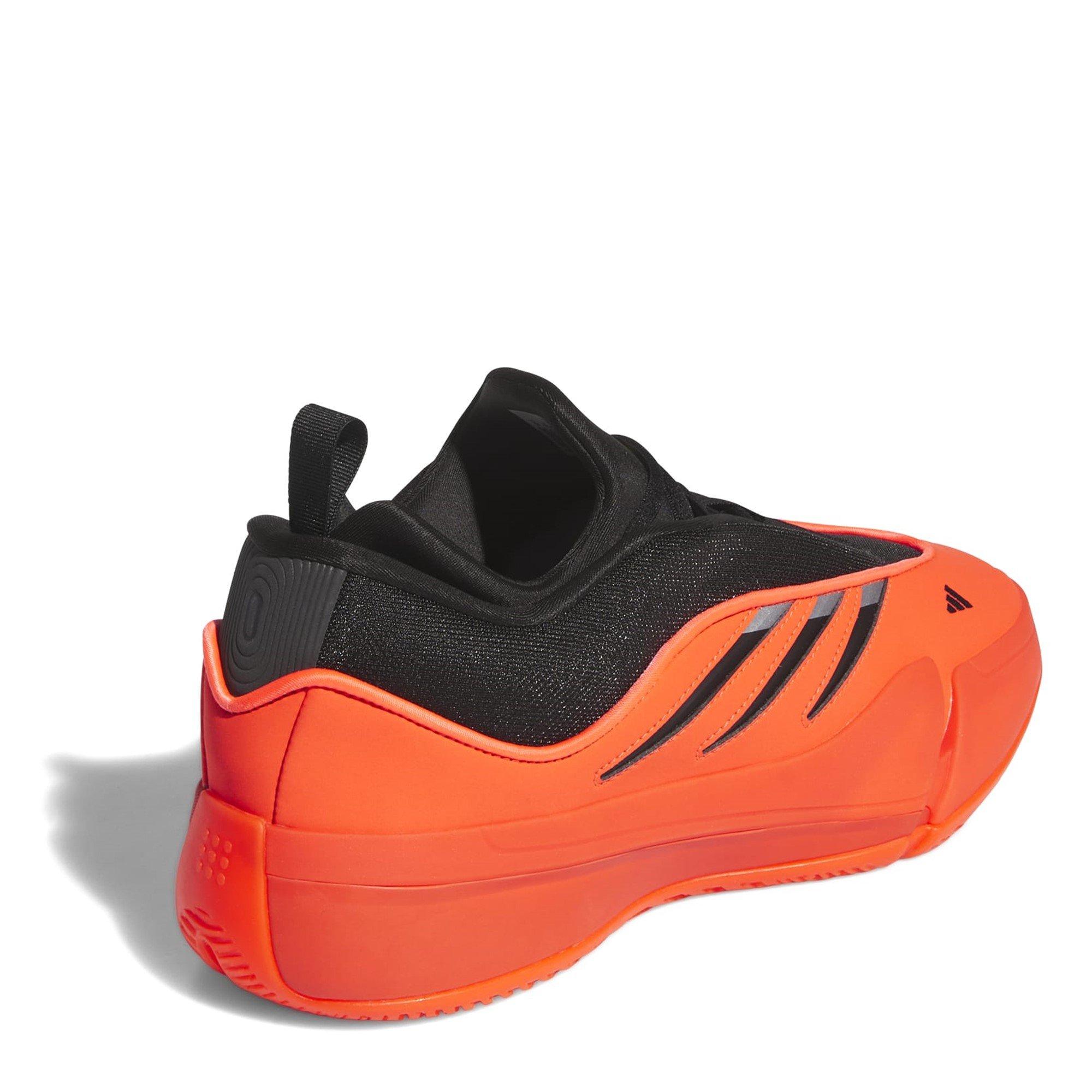 Rood/Zwart/ citroen - adidas - Dame 9 Basketball Trainers Juniors - 4