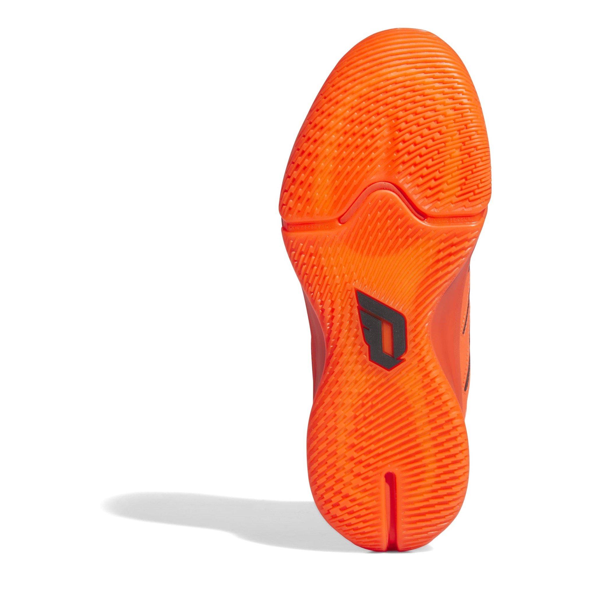 Rood/Zwart/ citroen - adidas - Dame 9 Basketball Trainers Juniors - 6