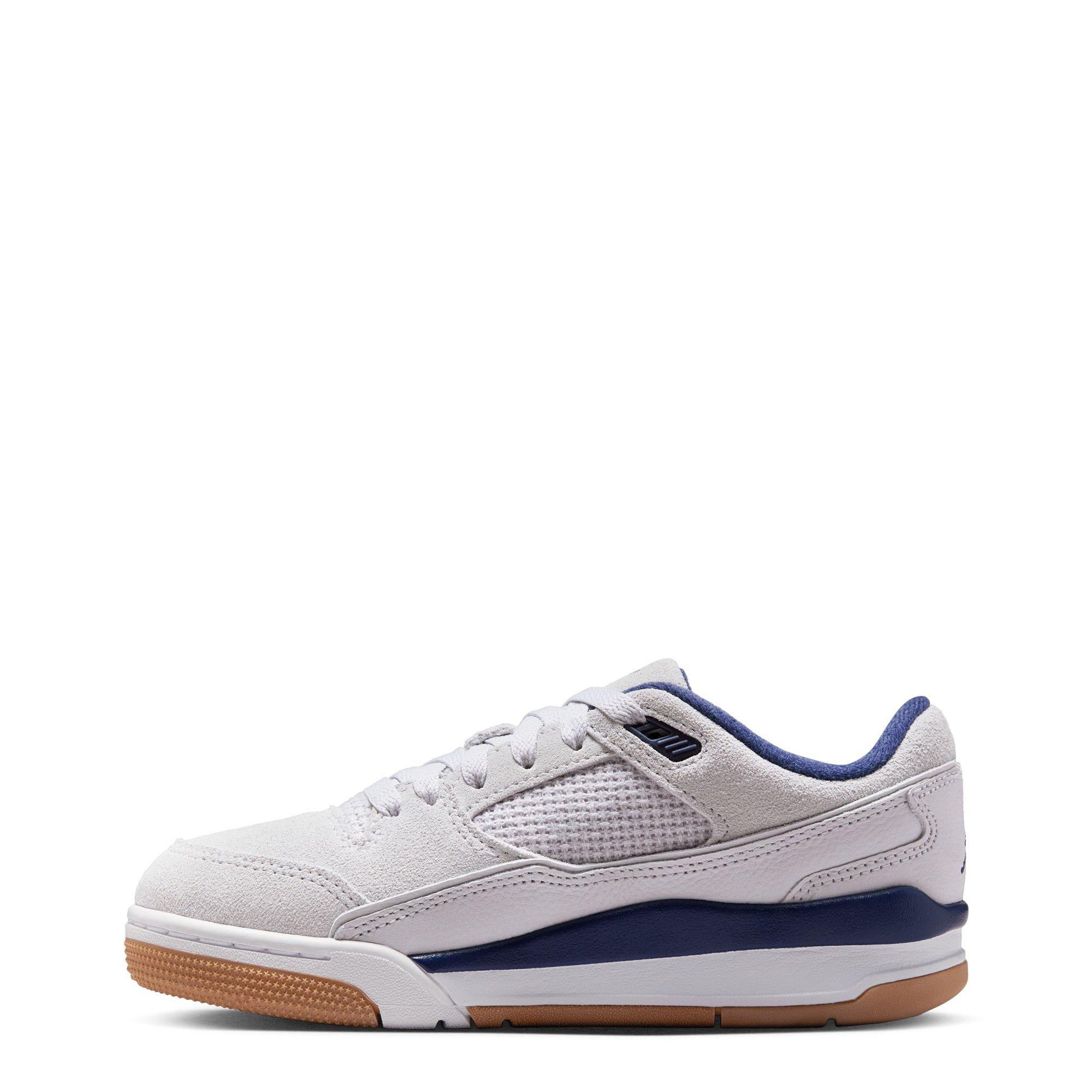 Grey/Blue - Air Jordan - Unisex Kids' Flight Court Basketball Trainers - 2