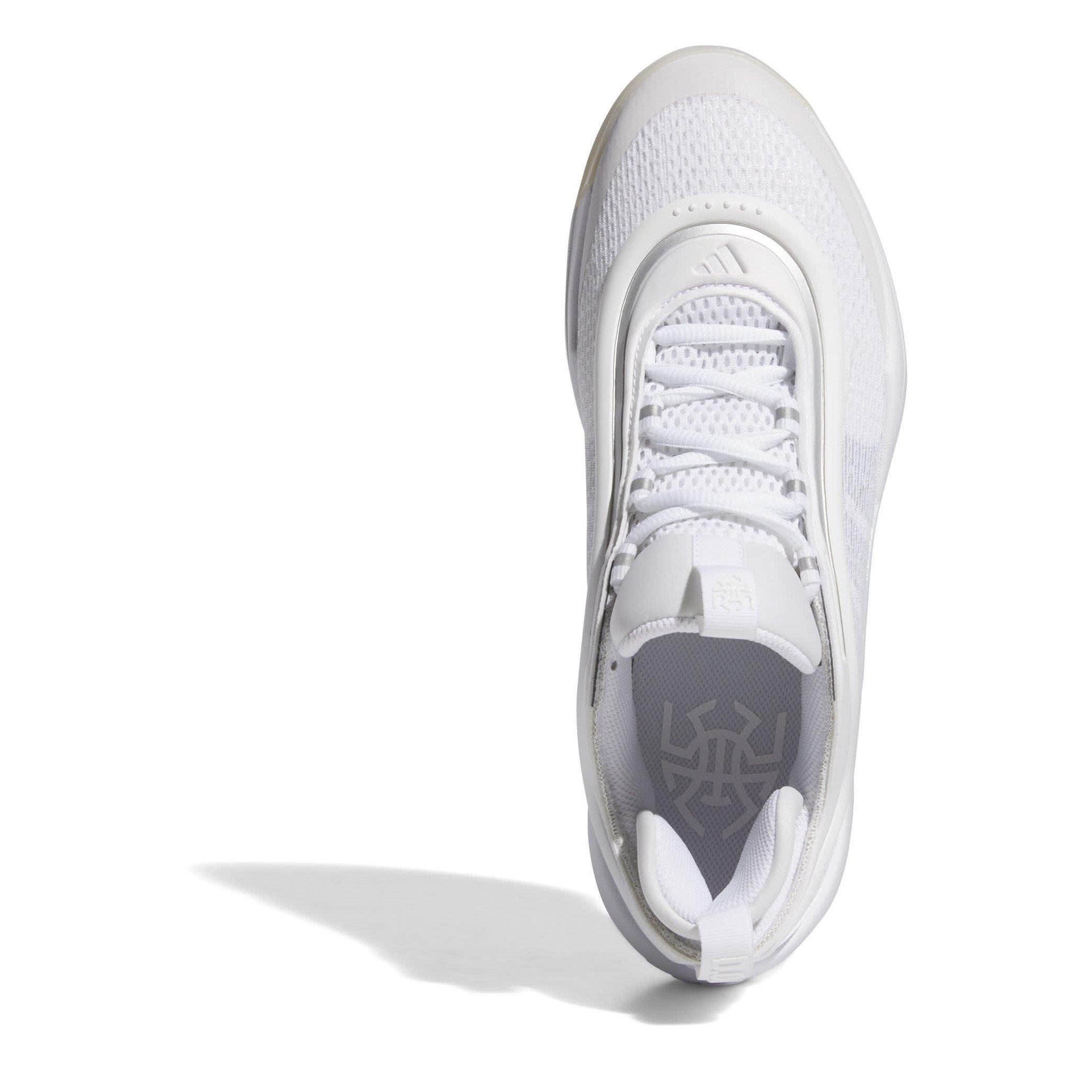 シューズ(男性用) D.O.N ISSUE #6 TRIPLE WHITE BASKETBALL adidas D.O.N Issue #6 Triple White Basketball Shoes - White