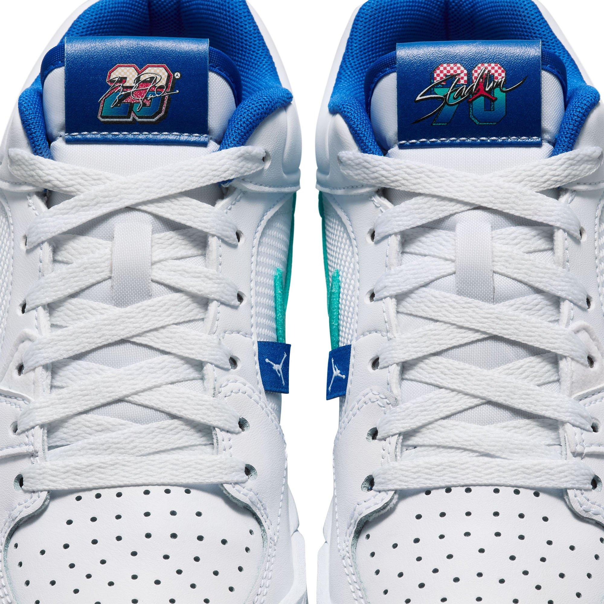 White/Blue - Air Jordan - Kids' Stadium 90 SE Basketball Trainers - 8