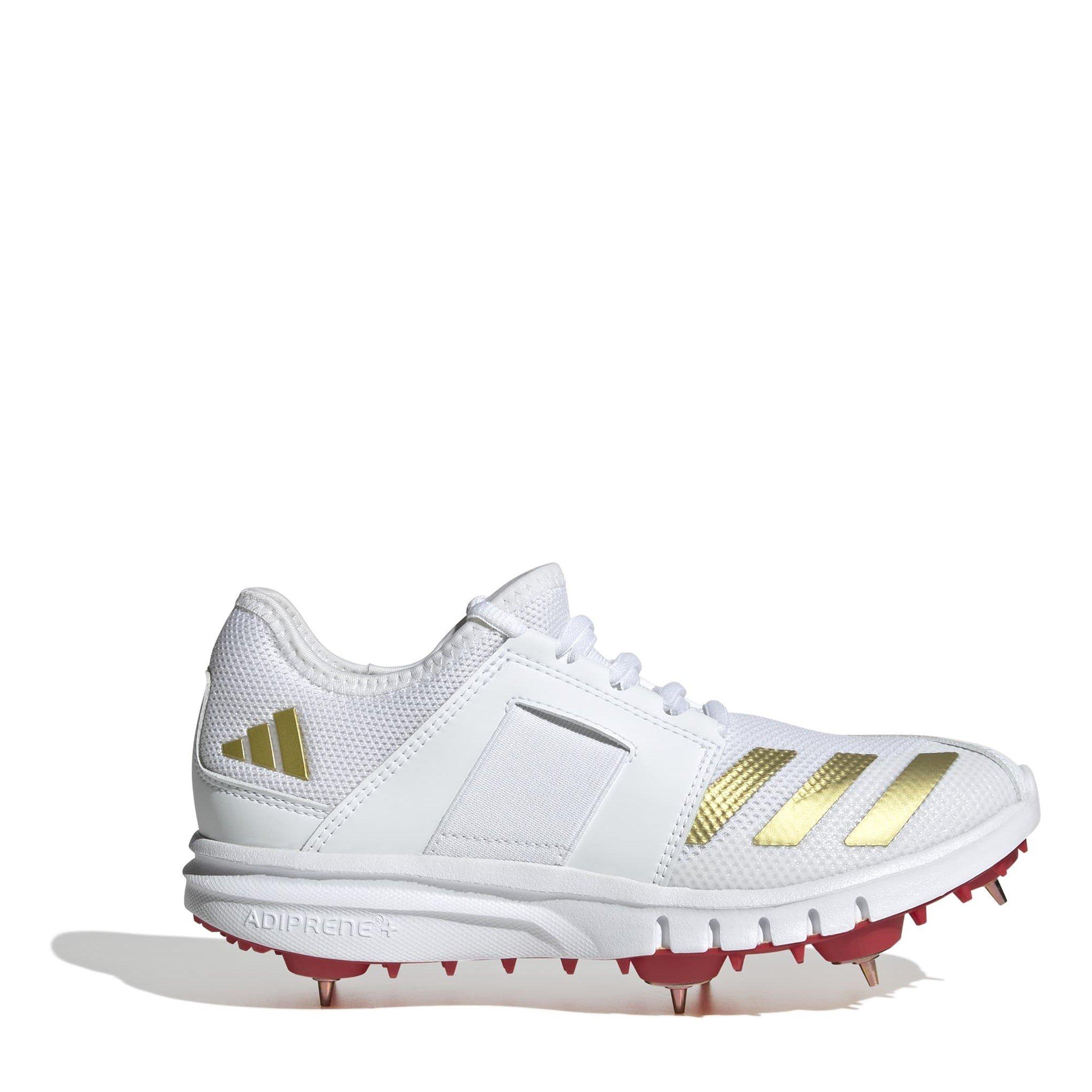 adidas Unisex Kids' Howzat Cricket Spikes - White/Red