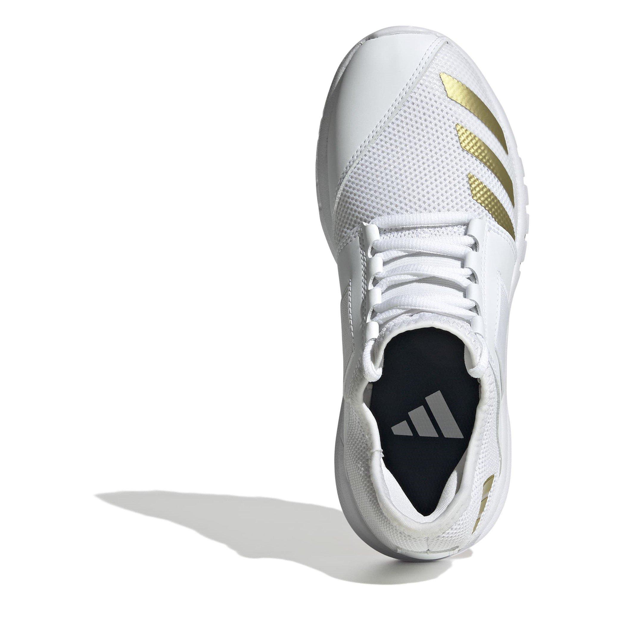 White/Red - adidas - Kids' Howzat Cricket Spikes - 5