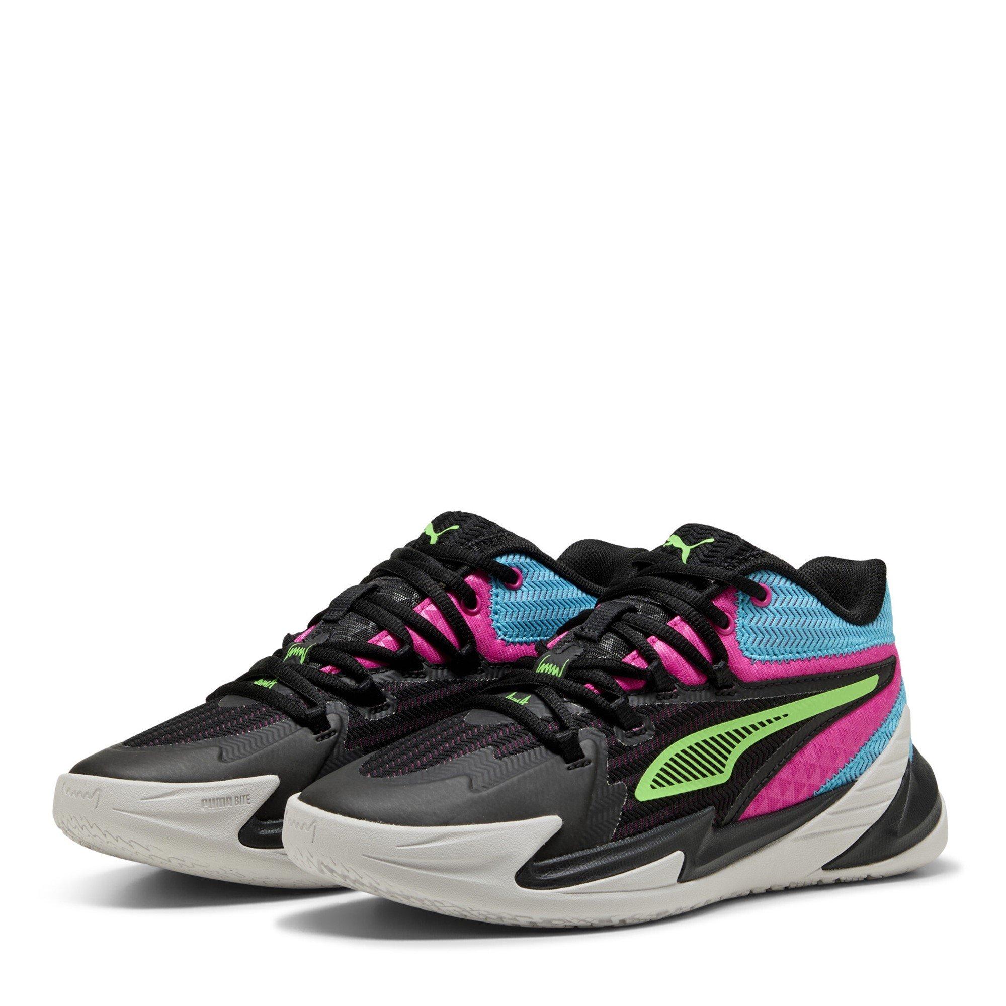 Puma  Kids ' Dagger Basketball Trainers - Black/Pink - 5 (38)