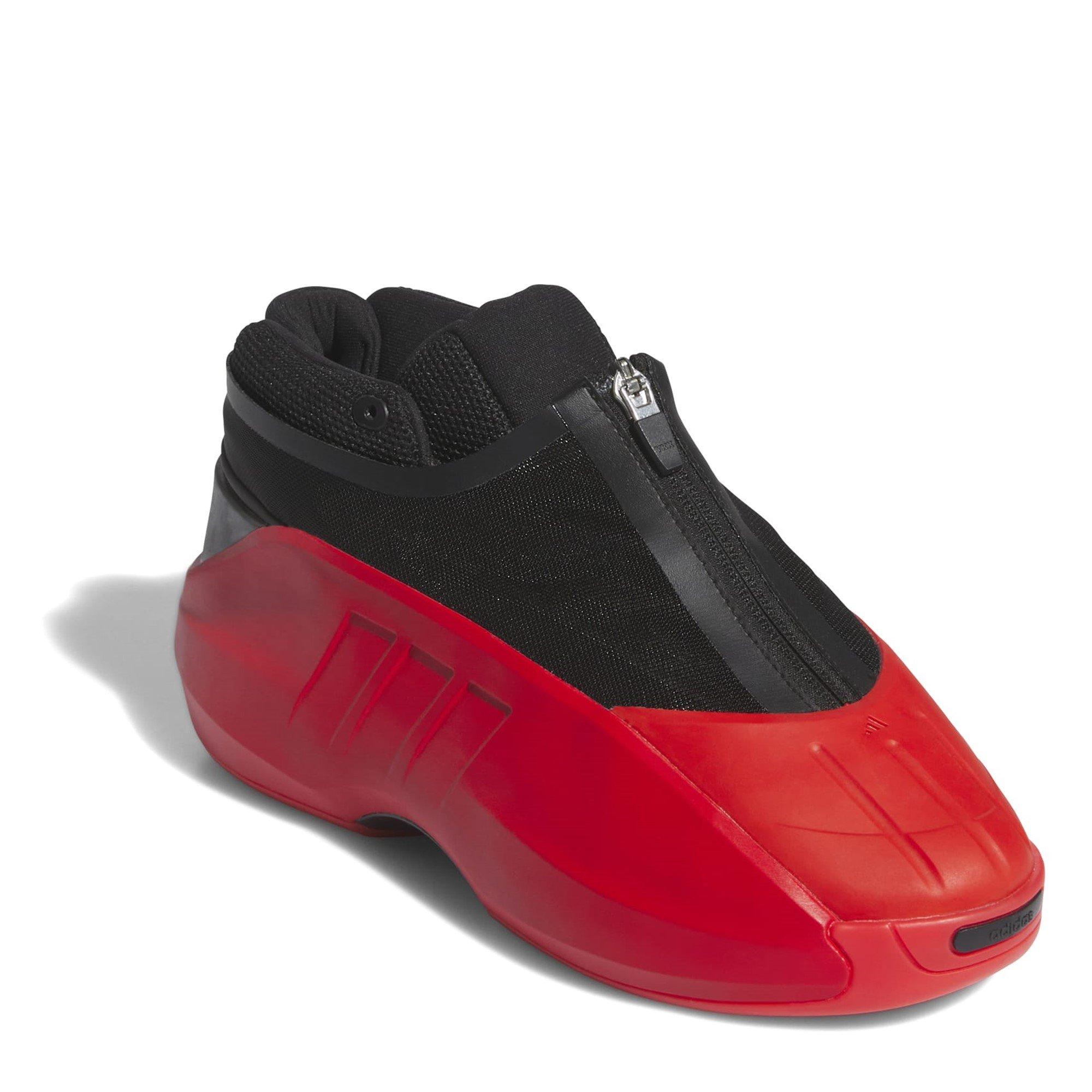 Red - adidas - Crazy Infant Junior Basketball Trainers - 3