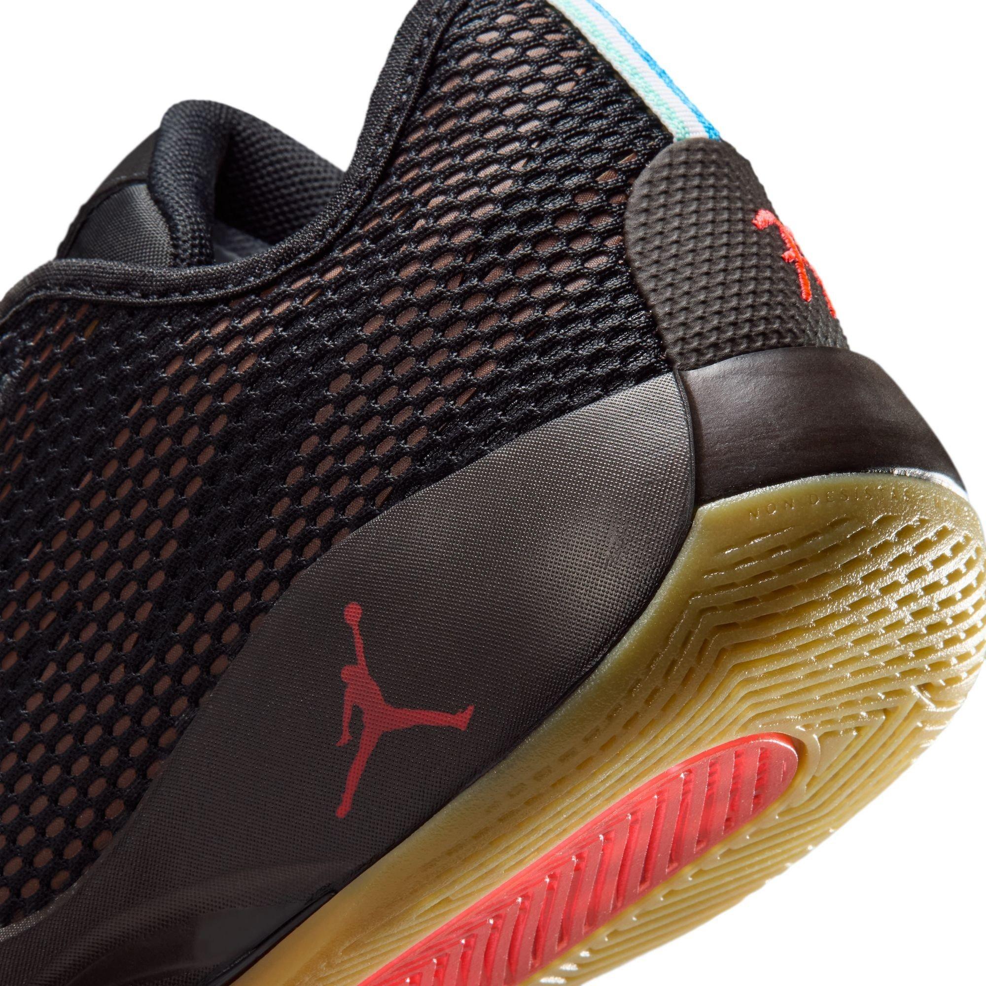 Black/Infared - Air Jordan - Kids' Basketball Trainers - 8