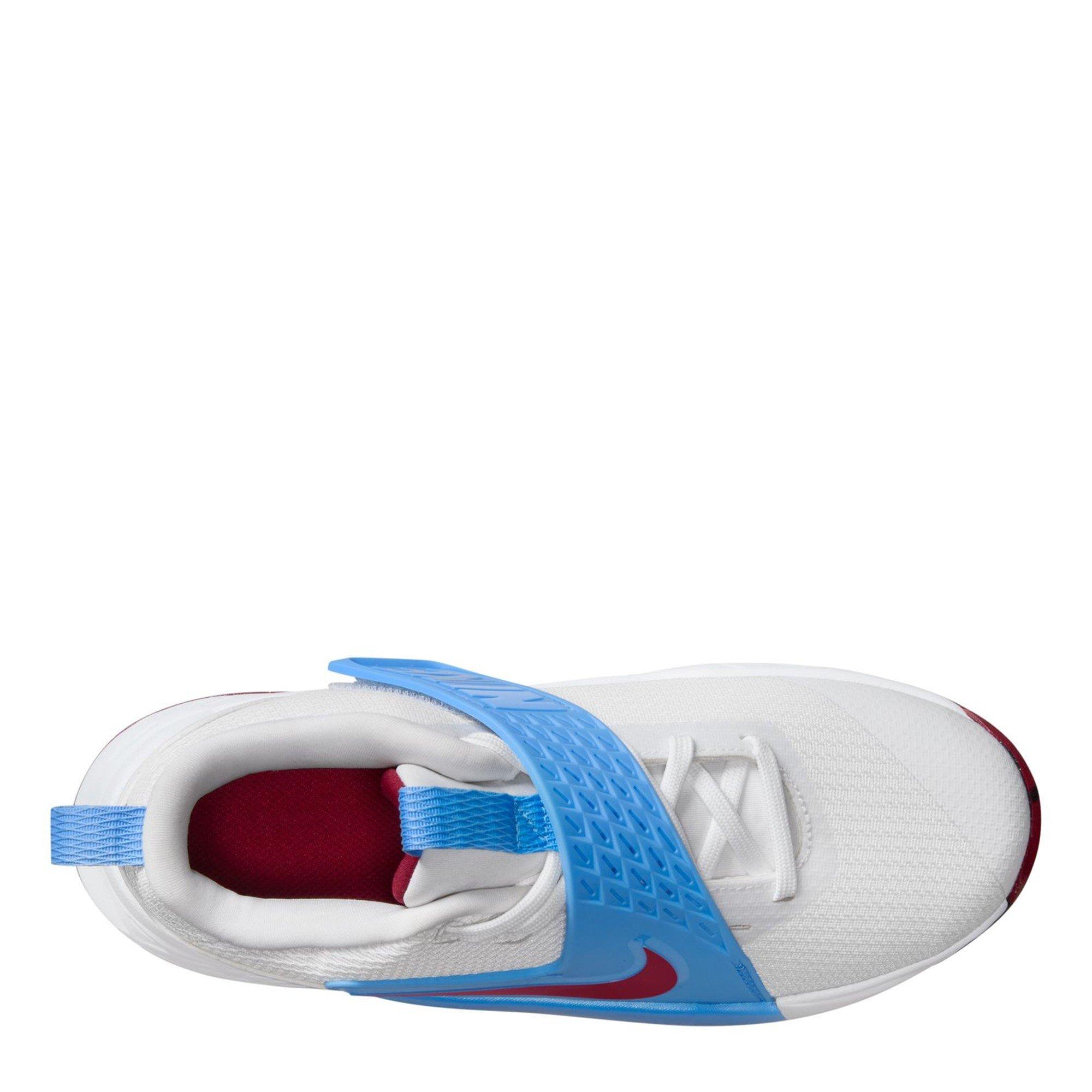 Blanc/Équipe Rouge - Nike - Team Hustle D 12 Kids Basketball Shoes - 10