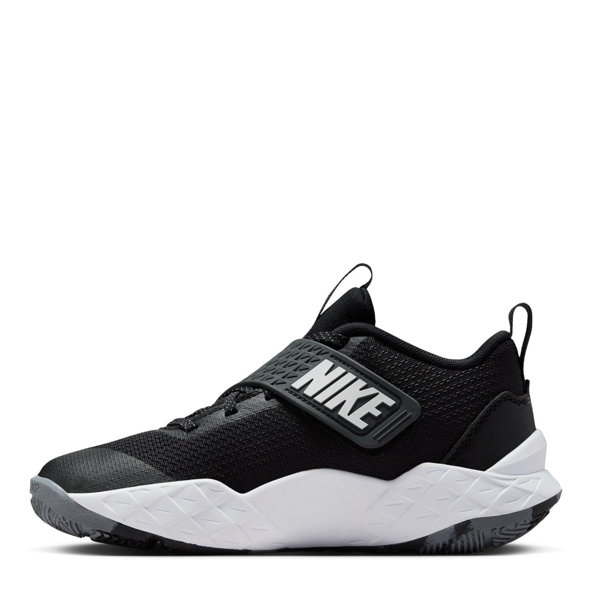 Zwart/Wit - Nike - Team Hustle D 12 Kids Basketball Shoes - 2