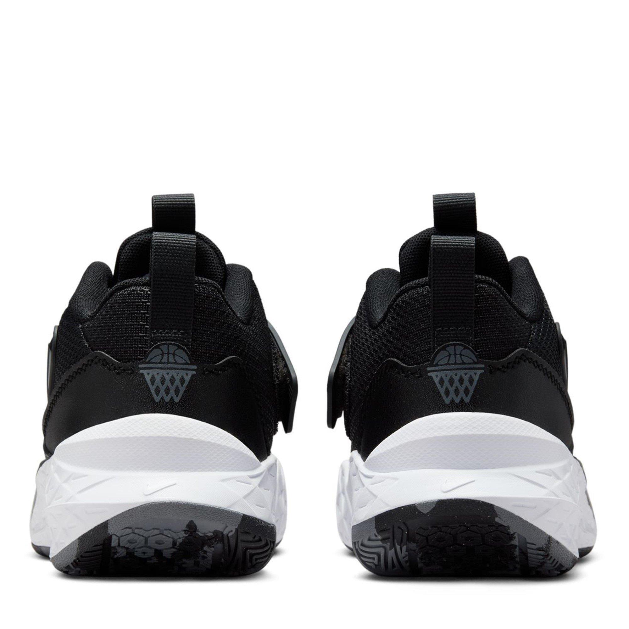 Zwart/Wit - Nike - Team Hustle D 12 Kids Basketball Shoes - 5