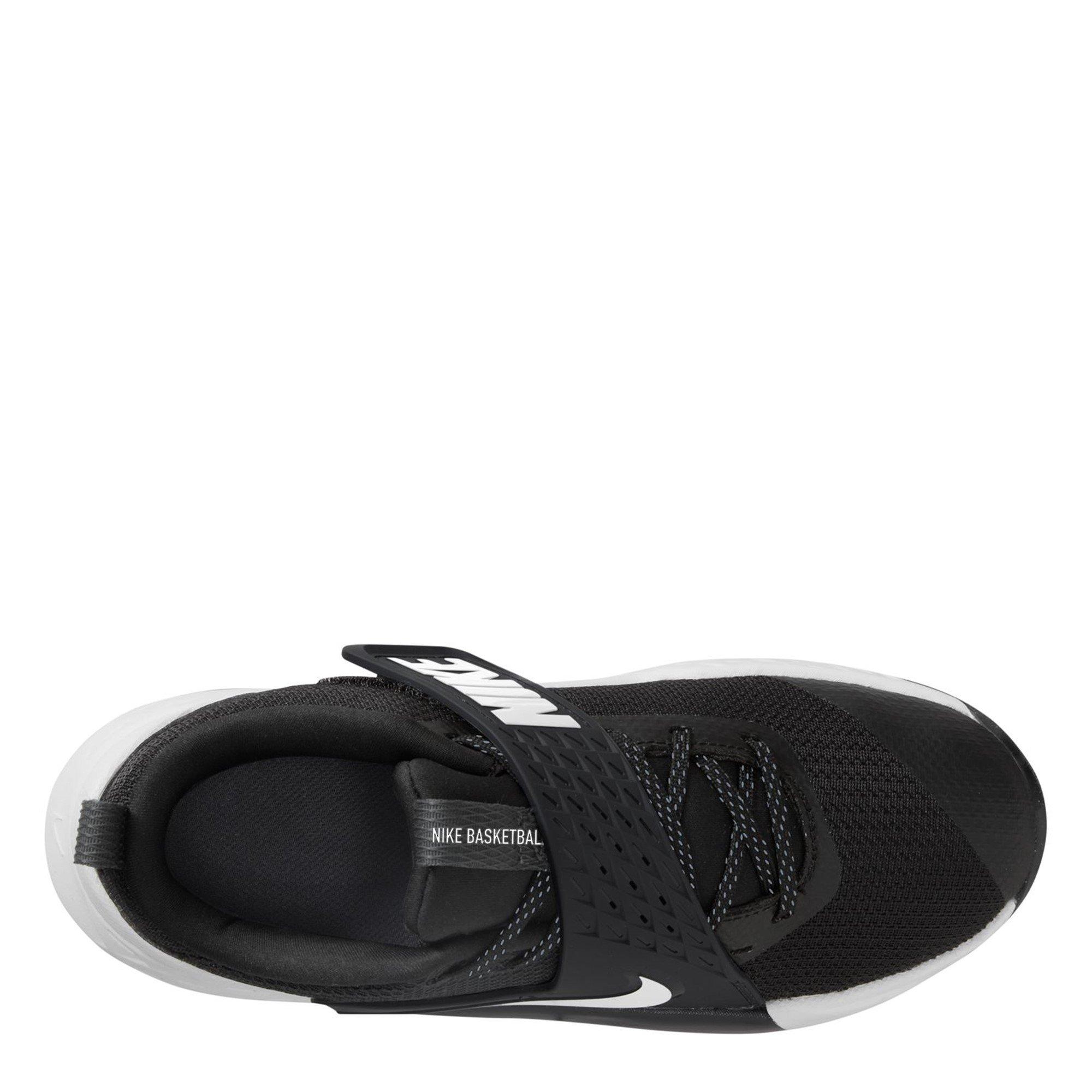 Zwart/Wit - Nike - Team Hustle D 12 Kids Basketball Shoes - 10