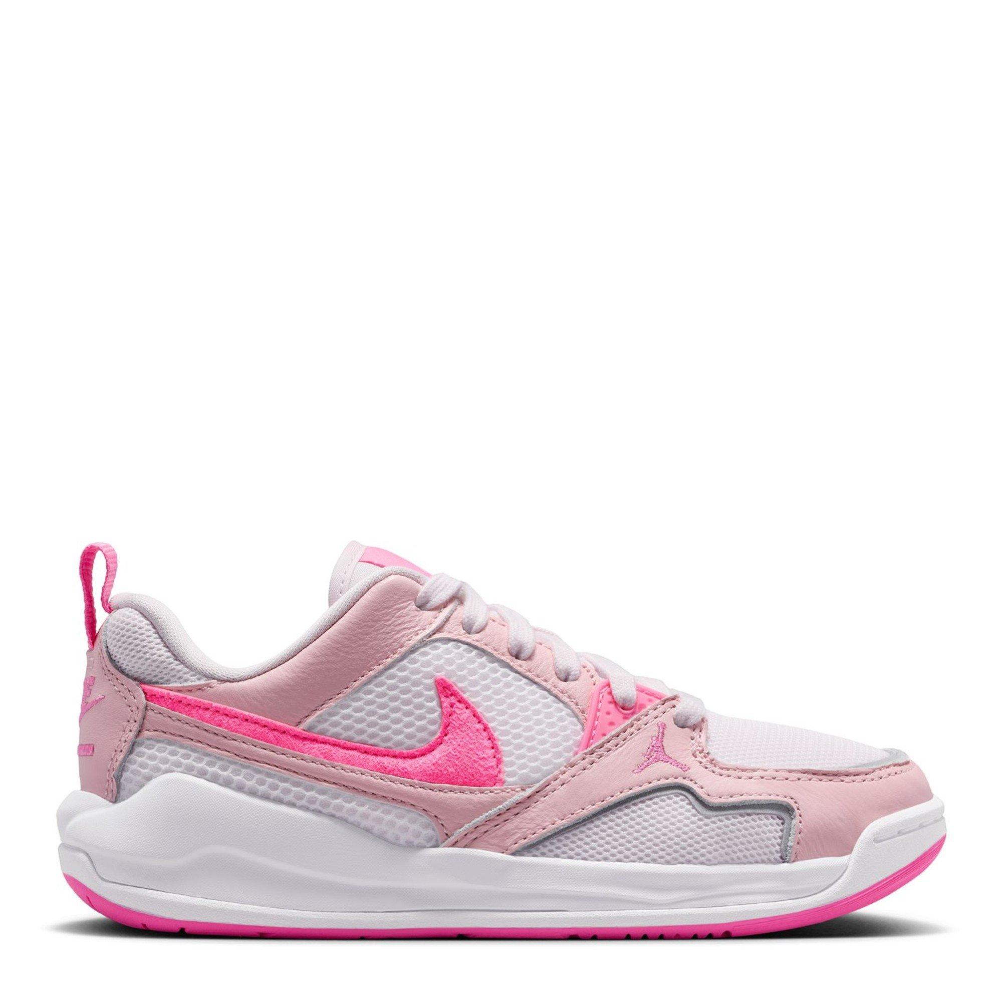 Air Jordan Boys Kids' Basketball Trainers - Pink Bloom - 4 (36.5)