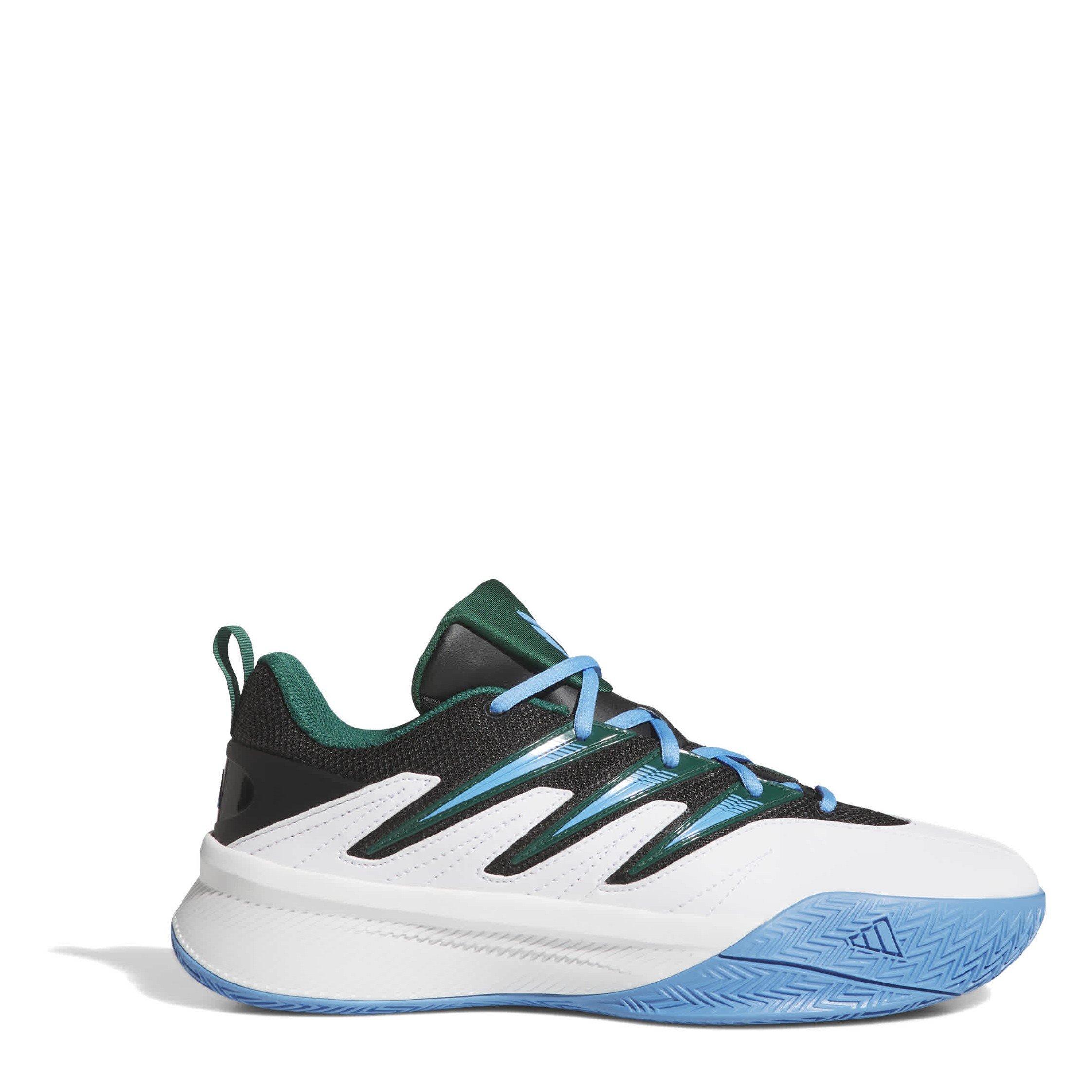 White/Green/Bl - adidas - Unisex Kids Dame Crtd Basketball Trainers - 1
