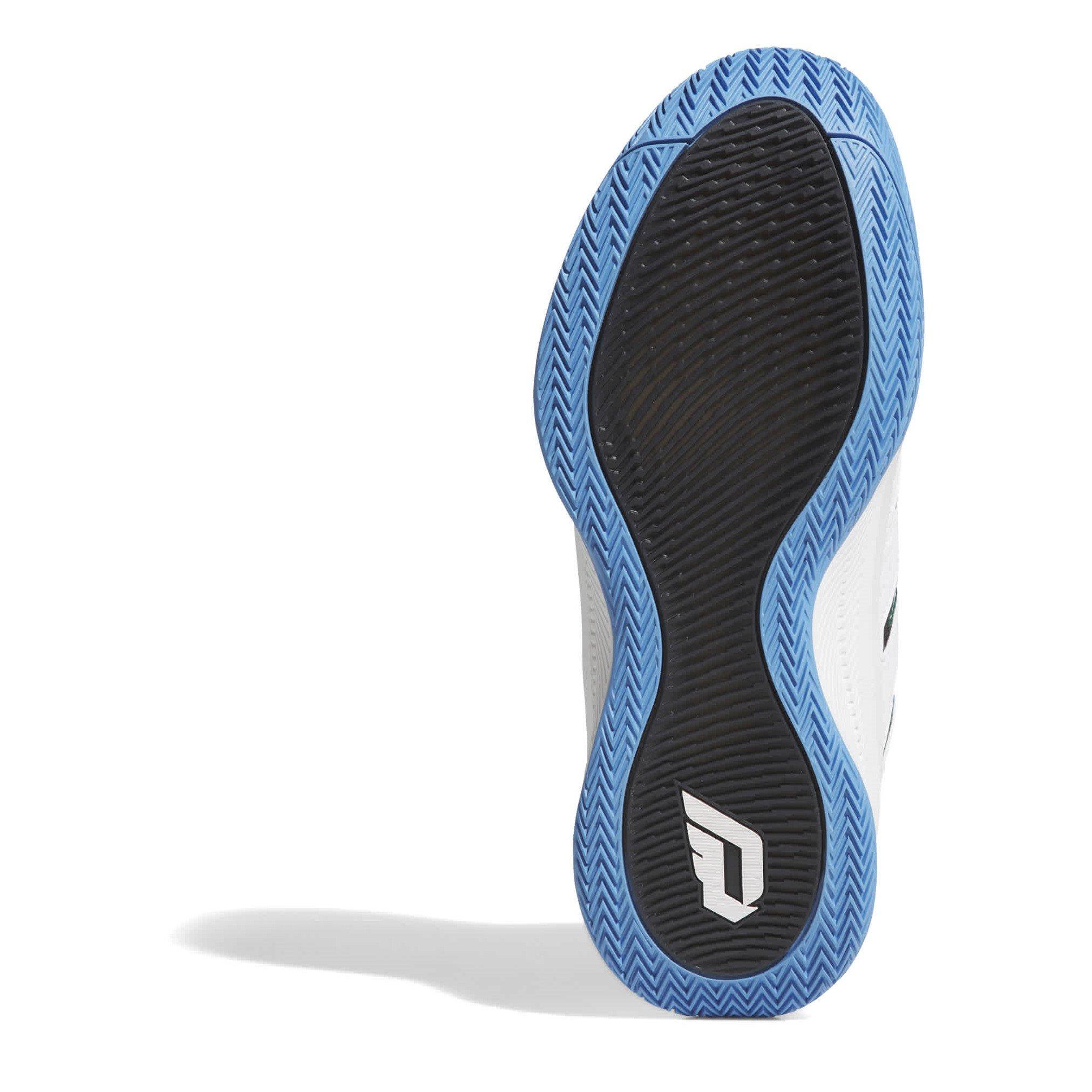 White/Green/Bl - adidas - Unisex Kids Dame Crtd Basketball Trainers - 6