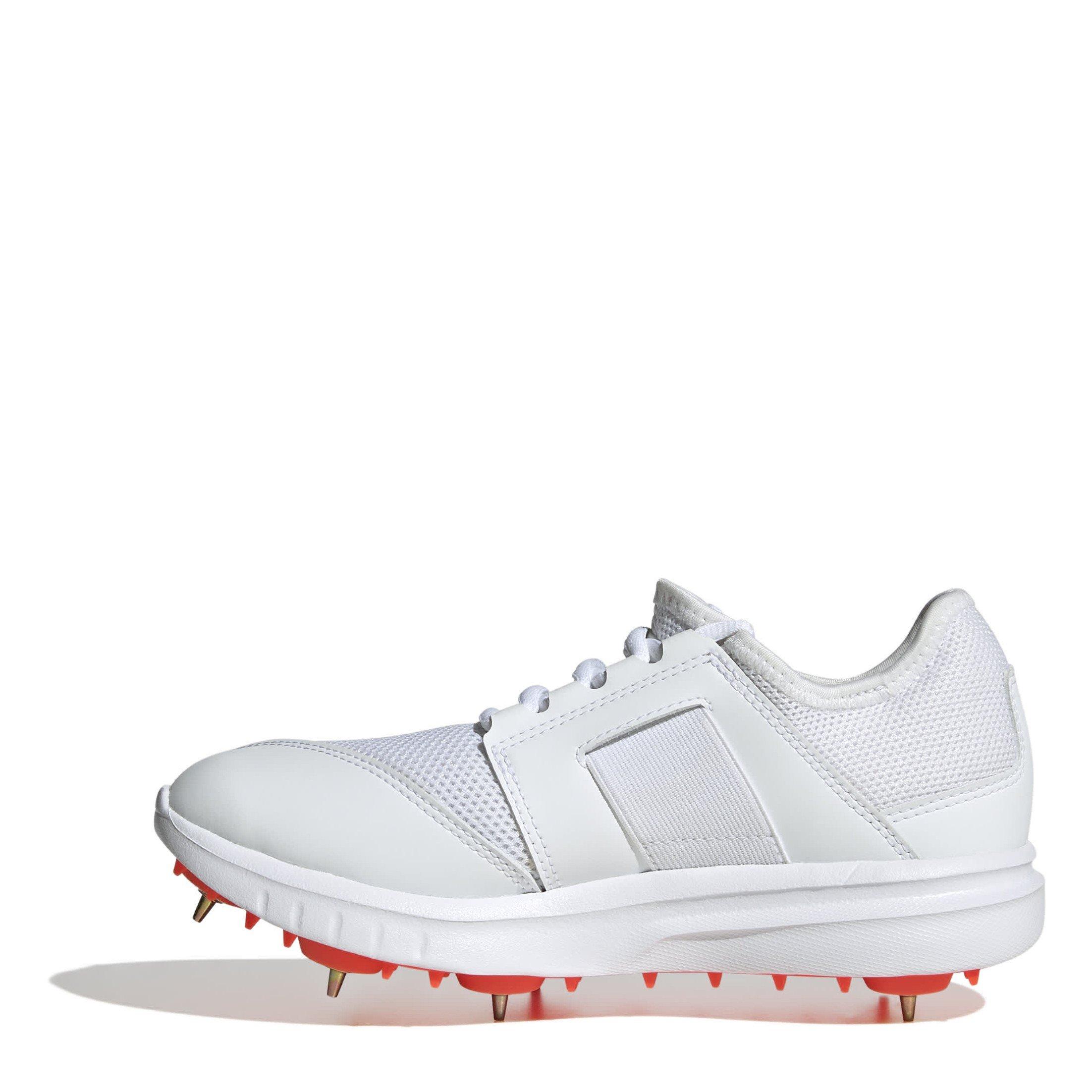 Weiß/Blau - adidas - Howzat Spike Junior 20 Cricket Shoes - 2