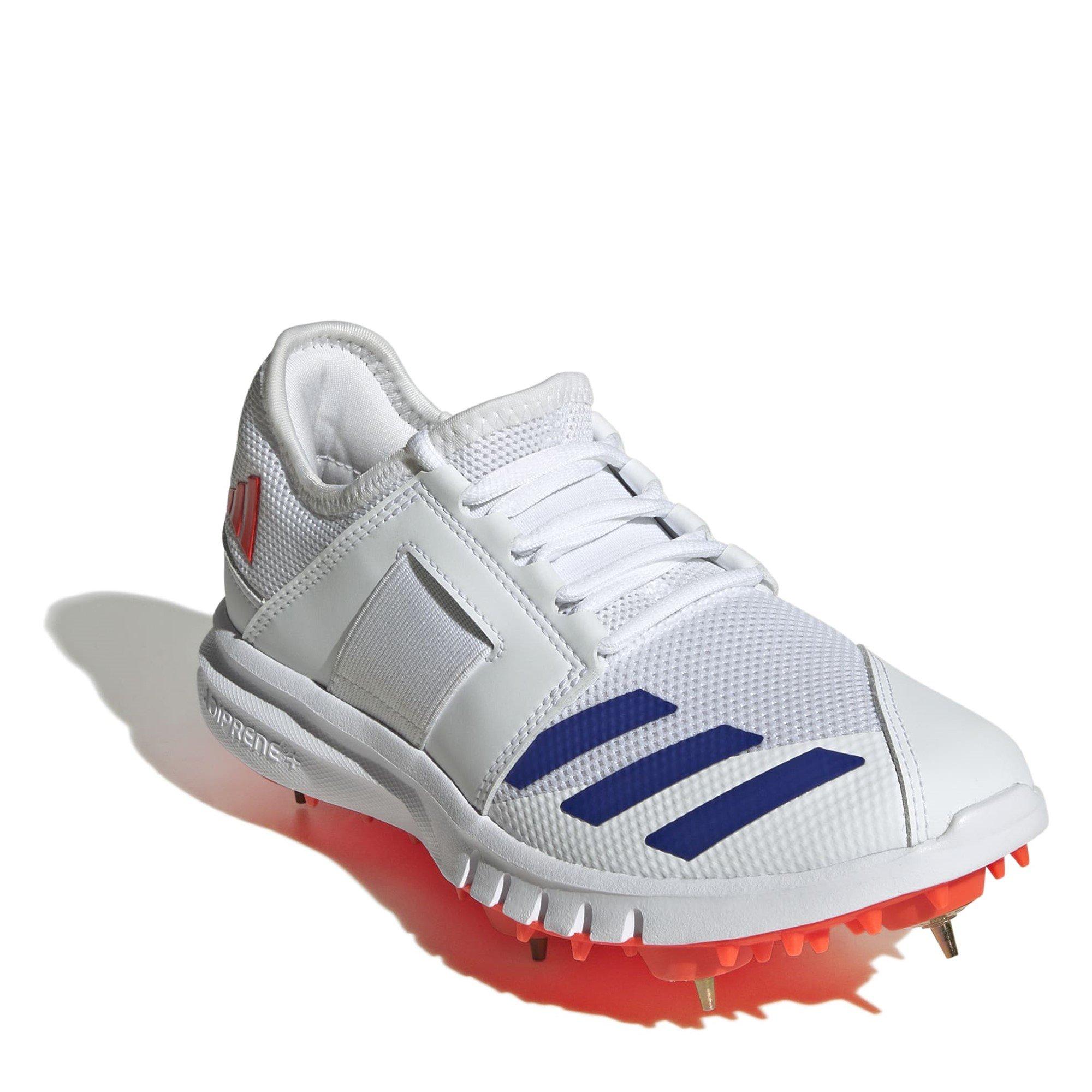 Weiß/Blau - adidas - Howzat Spike Junior 20 Cricket Shoes - 3