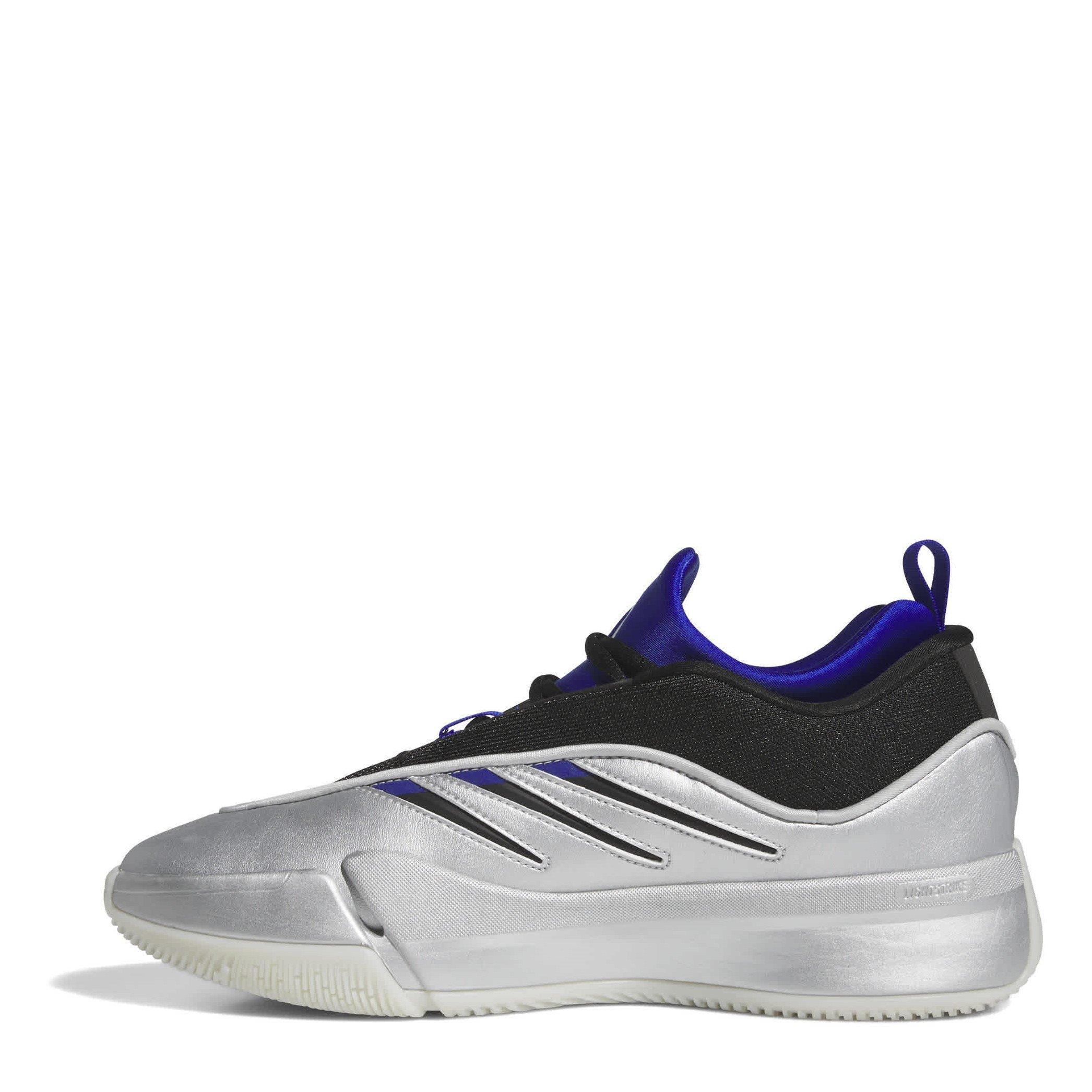 Silver Met. - adidas - Kids' Dame Basketball Trainers - 2