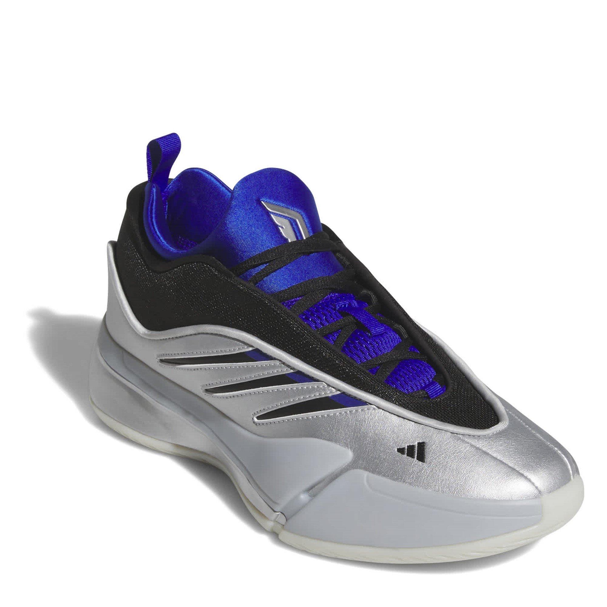 Silver Met. - adidas - Kids' Dame Basketball Trainers - 3