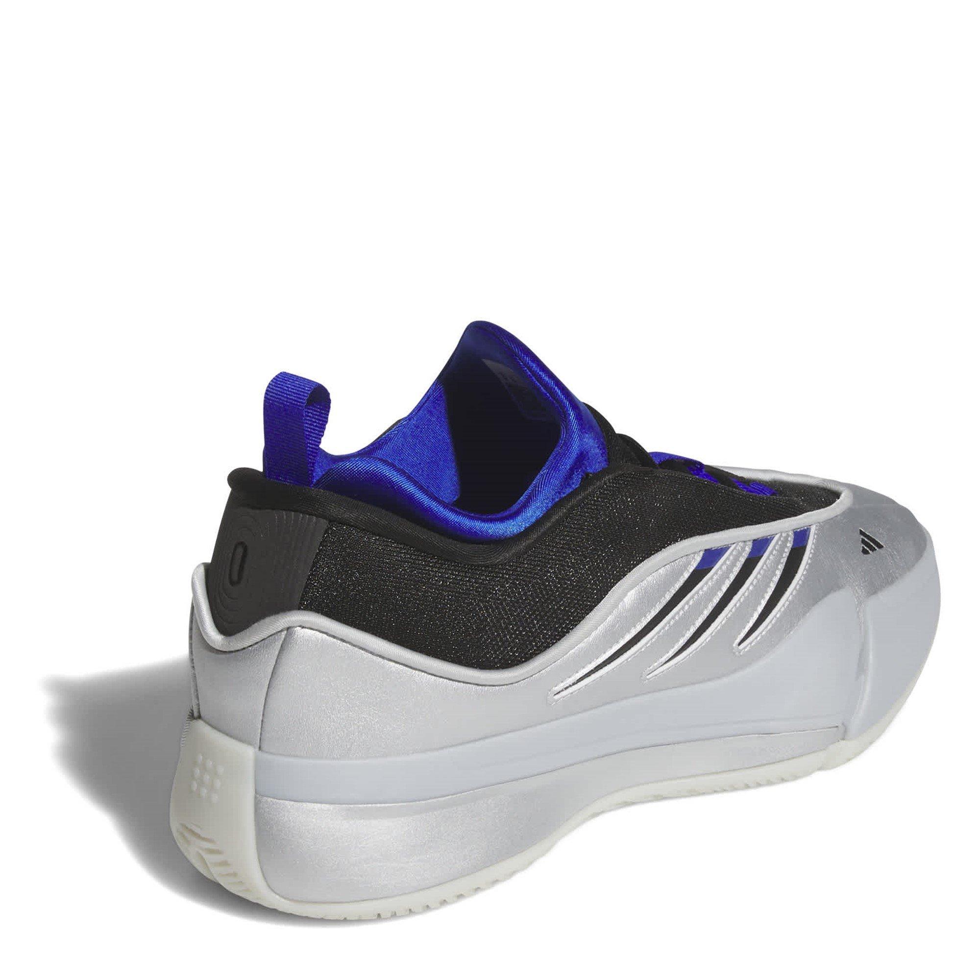 Silver Met. - adidas - Kids' Dame Basketball Trainers - 4