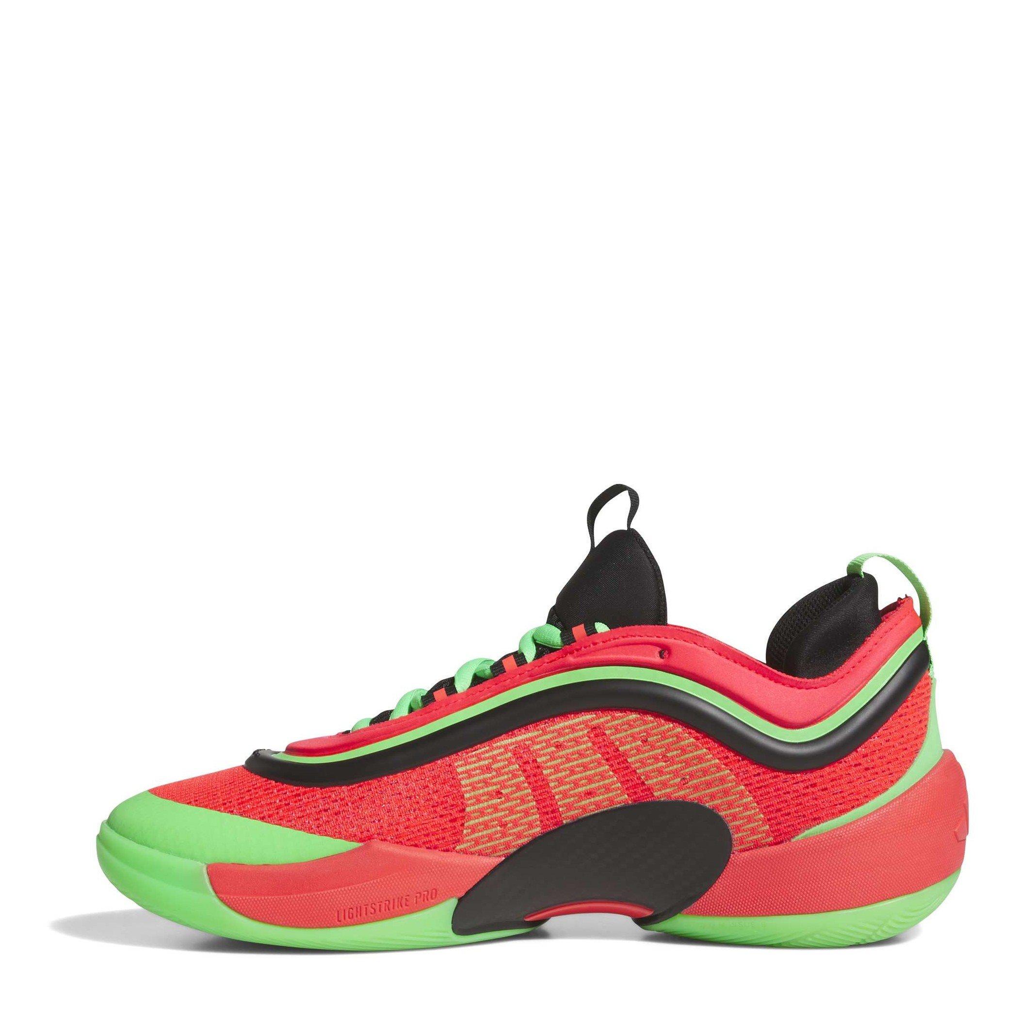 Red/Black/Green - adidas - Kids' DON Issue Basketball Trainers - 2