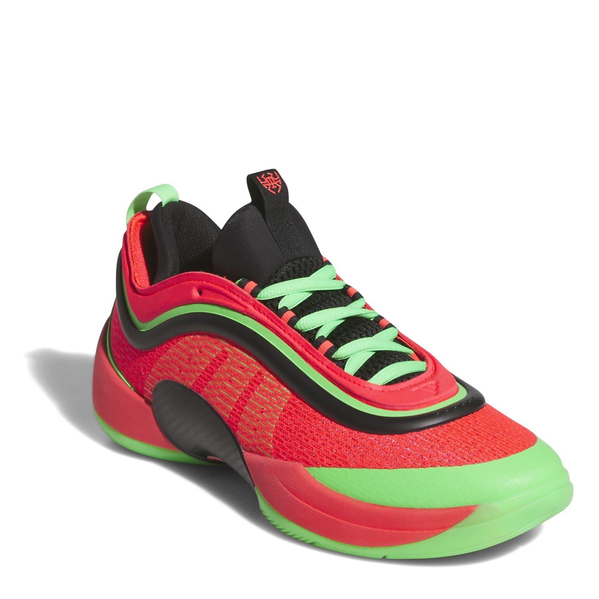 Red/Black/Green - adidas - Kids' DON Issue Basketball Trainers - 3