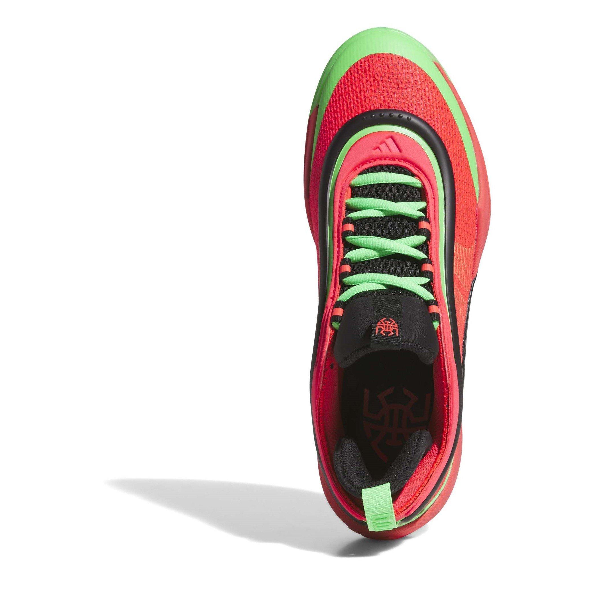 Red/Black/Green - adidas - Kids' DON Issue Basketball Trainers - 5