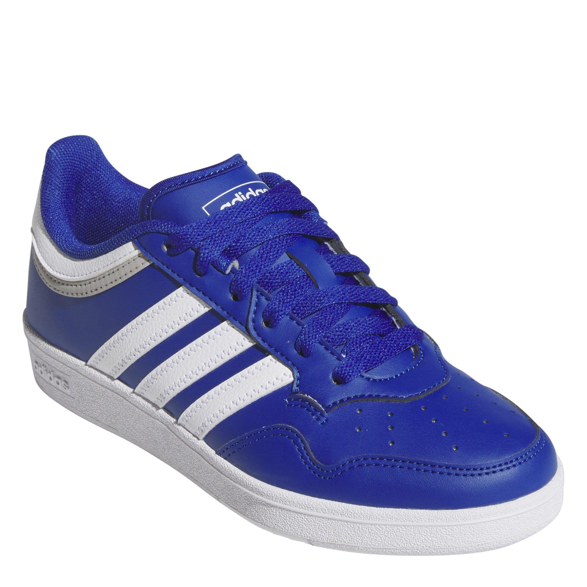 Blue/White/Grey - adidas - Kids' Hoops.0 Basketball Trainers - 3