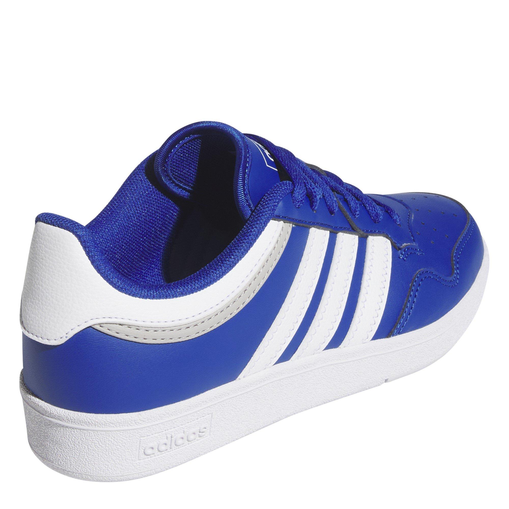 Blue/White/Grey - adidas - Kids' Hoops.0 Basketball Trainers - 4
