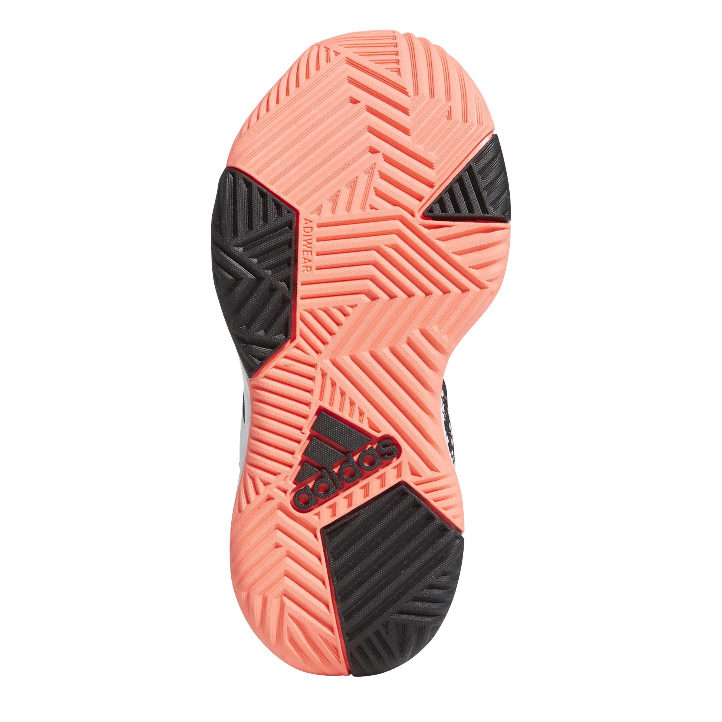 Blck/Wht/Trb - adidas - Ownthegame 2.0 K Basketball Trainers Unisex Kids - 6