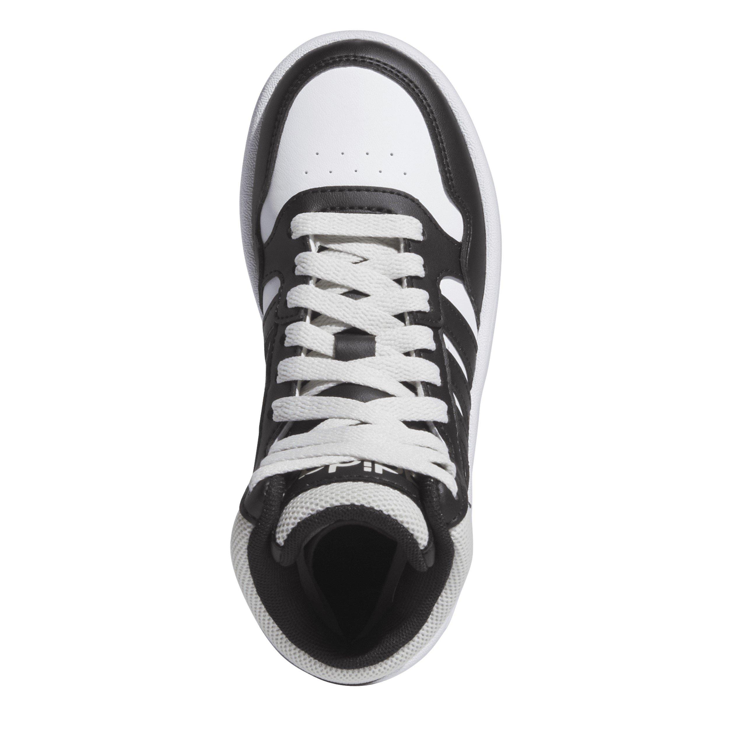 Orbgry/Blk/Wht - adidas - Hoops 3.0 Mid K Basketball Trainers Unisex Kids - 5